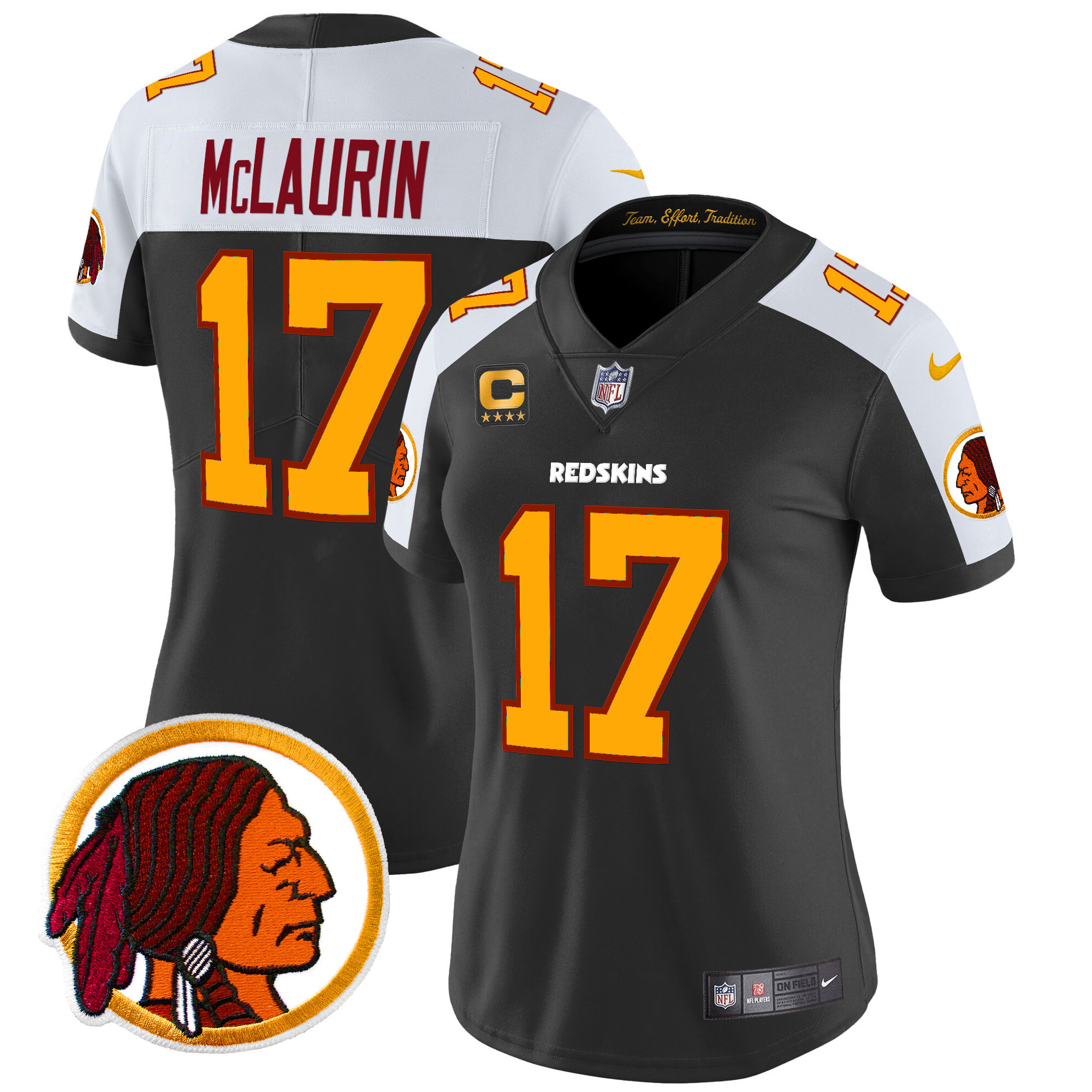 Women's Washington Redskins Throwback Vapor Limited Jersey V2 - All Stitched - Image 12