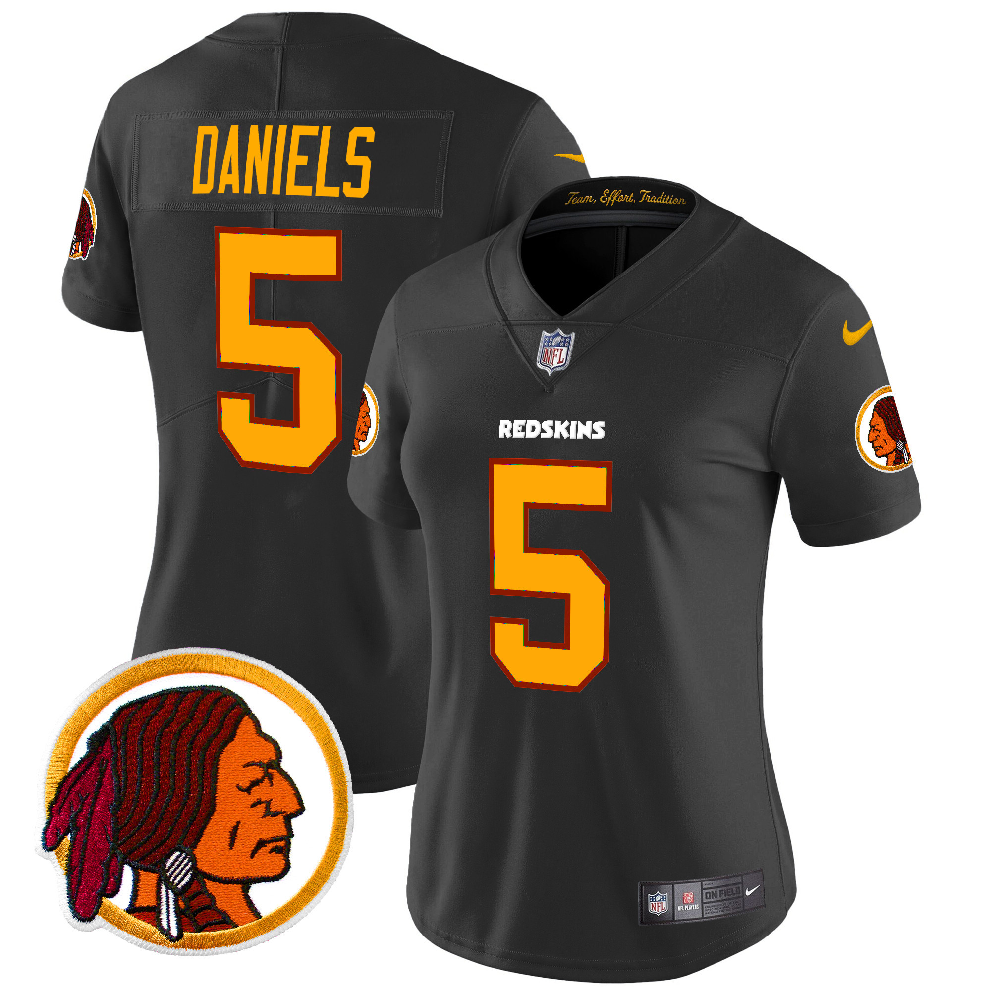 Women's Washington Redskins Throwback Vapor Limited Jersey V2 - All Stitched - Image 15