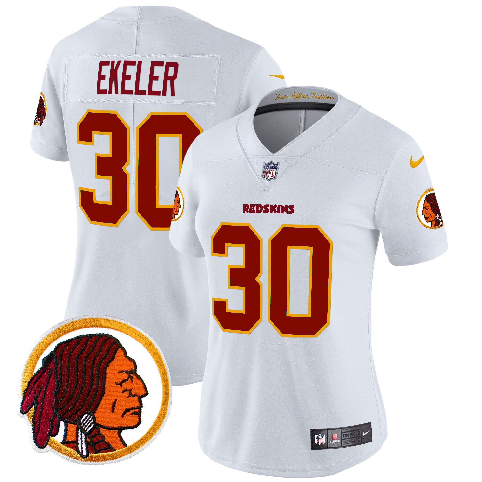 Women's Washington Redskins Throwback Vapor Limited Jersey V2 - All Stitched - Image 31