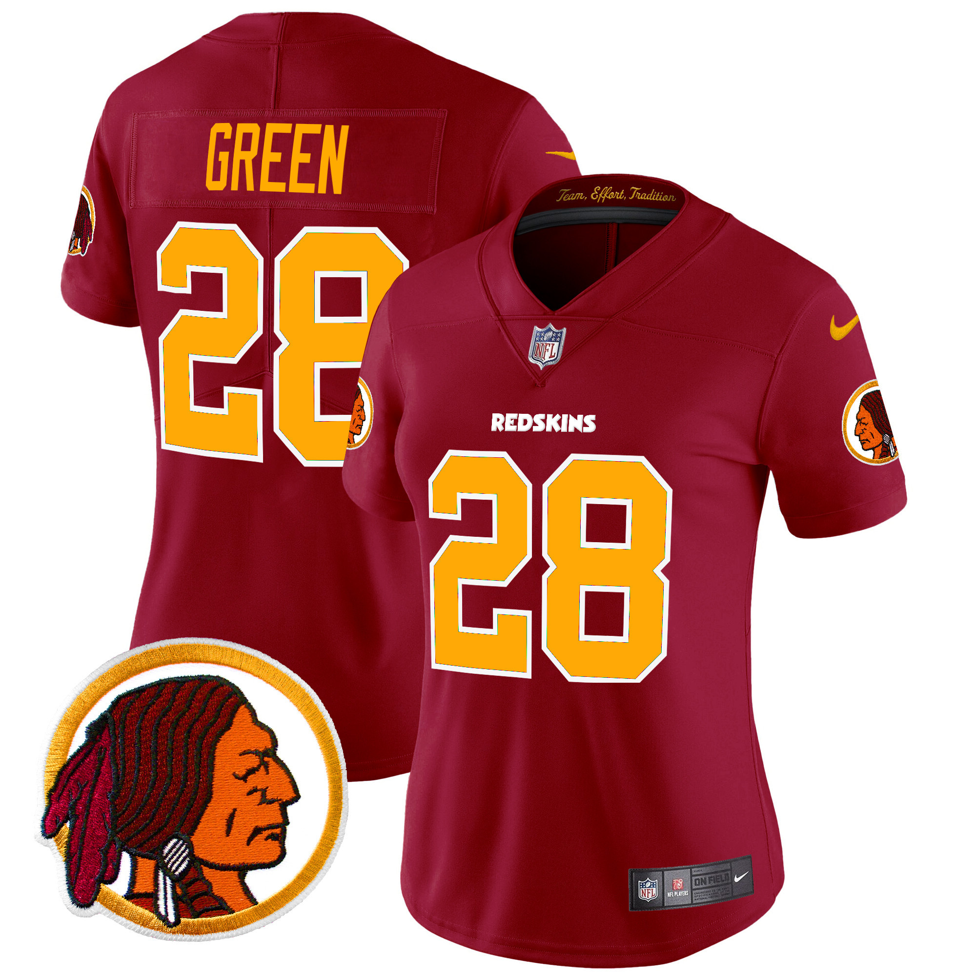 Women's Washington Redskins Throwback Vapor Limited Jersey V2 - All Stitched - Image 28