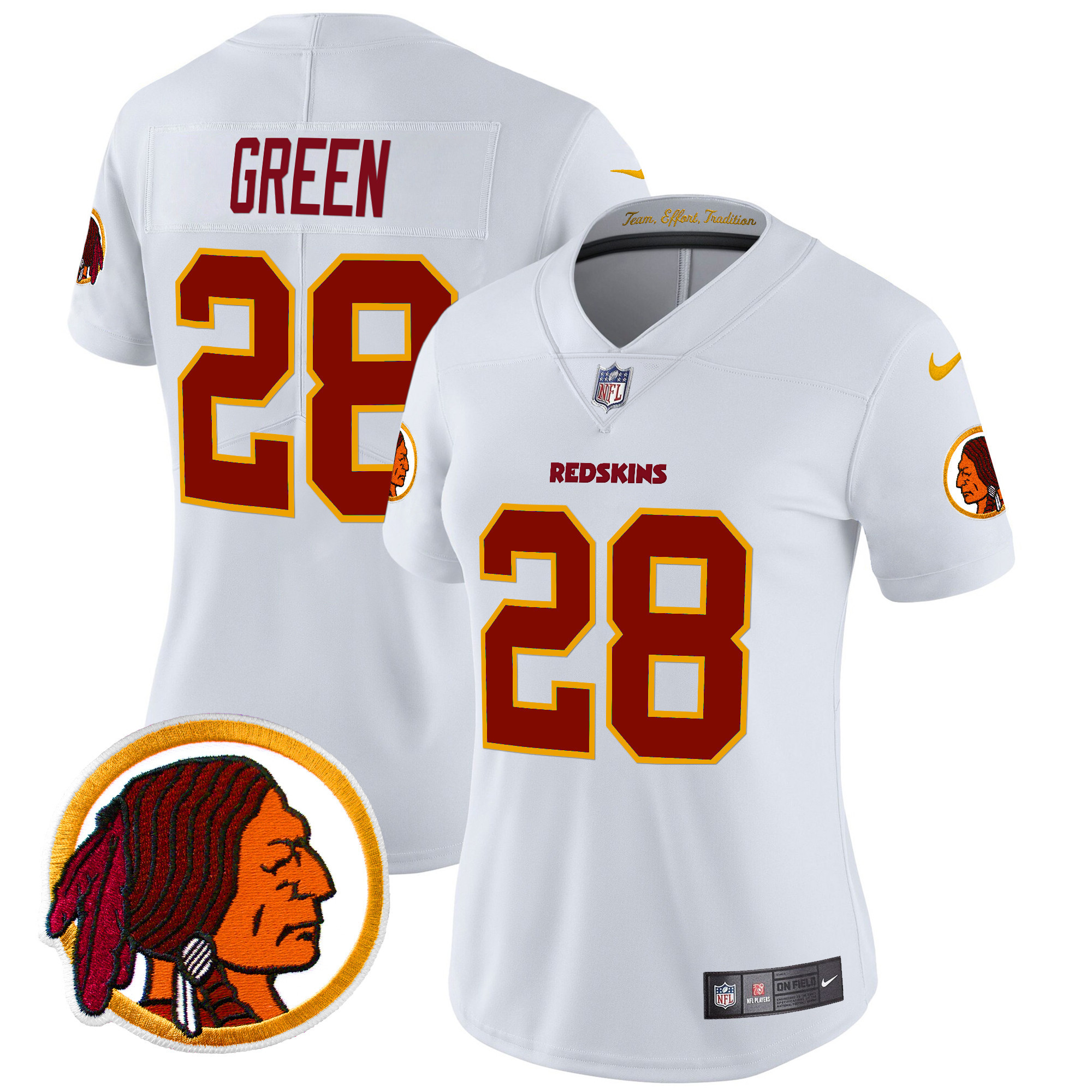Women's Washington Redskins Throwback Vapor Limited Jersey V2 - All Stitched - Image 35