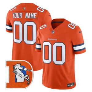 Denver Broncos Throwback Vapor Limited Custom Jersey V2 - All Stitched