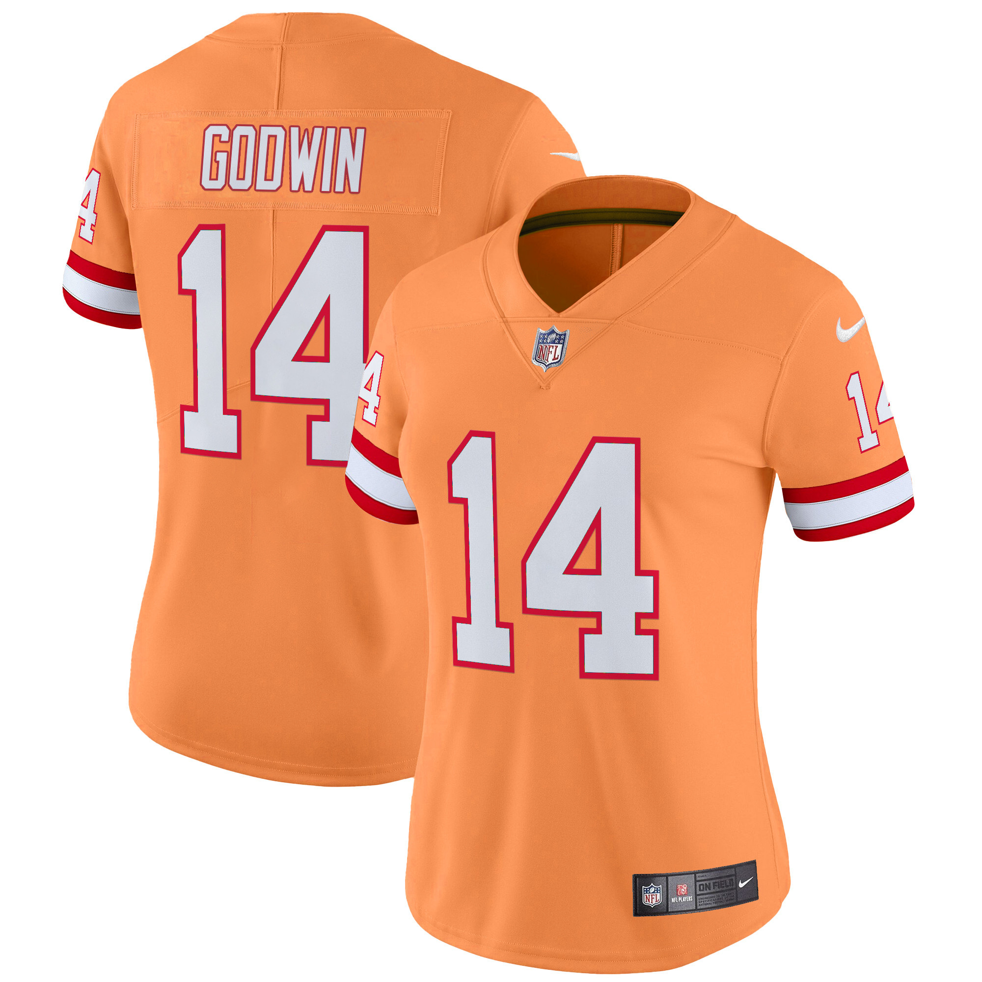 Women's Tampa Bay Buccaneers Throwback Vapor Limited Jersey V2 - All Stitched - Image 18