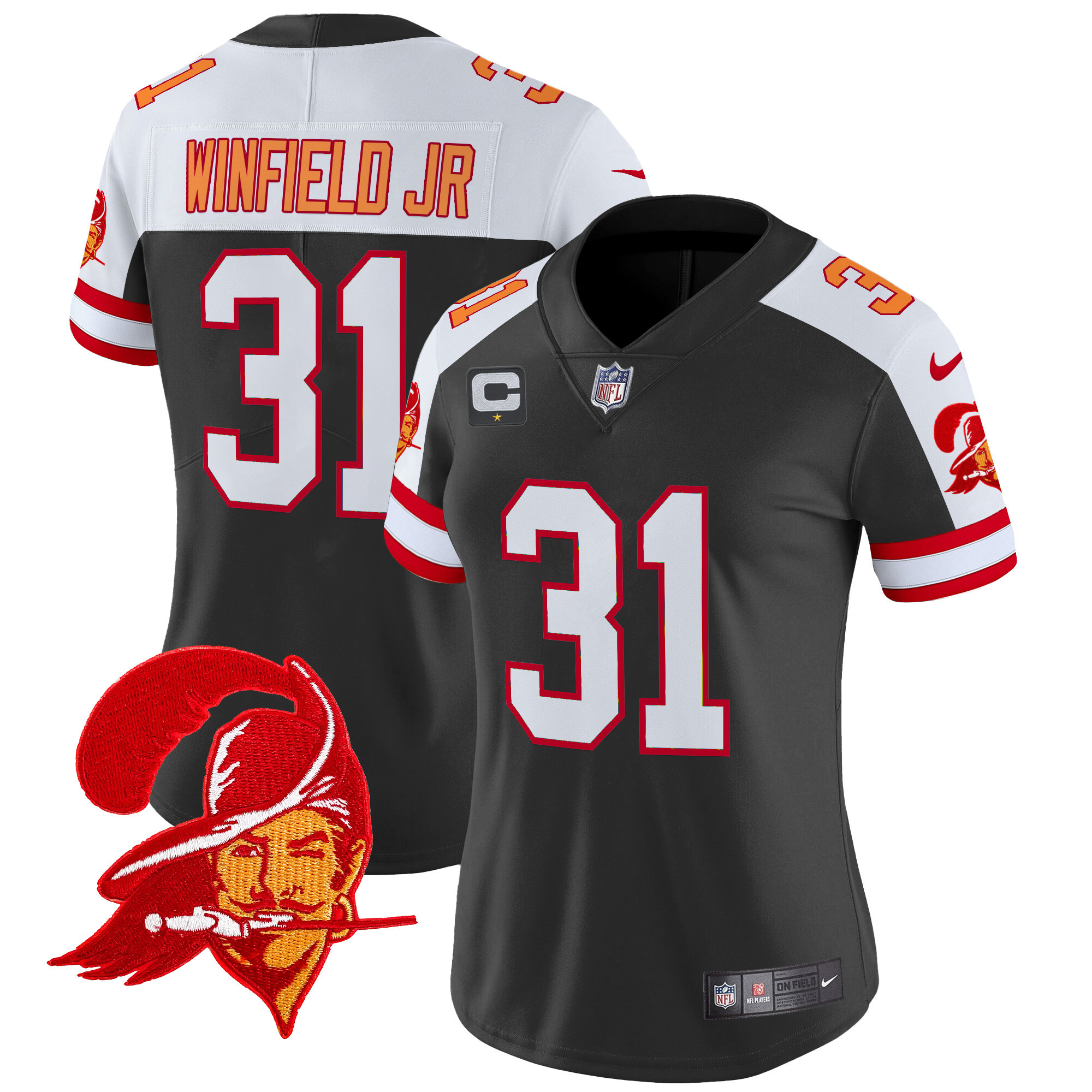 Women's Tampa Bay Buccaneers Throwback Vapor Limited Jersey V2 - All Stitched - Image 13