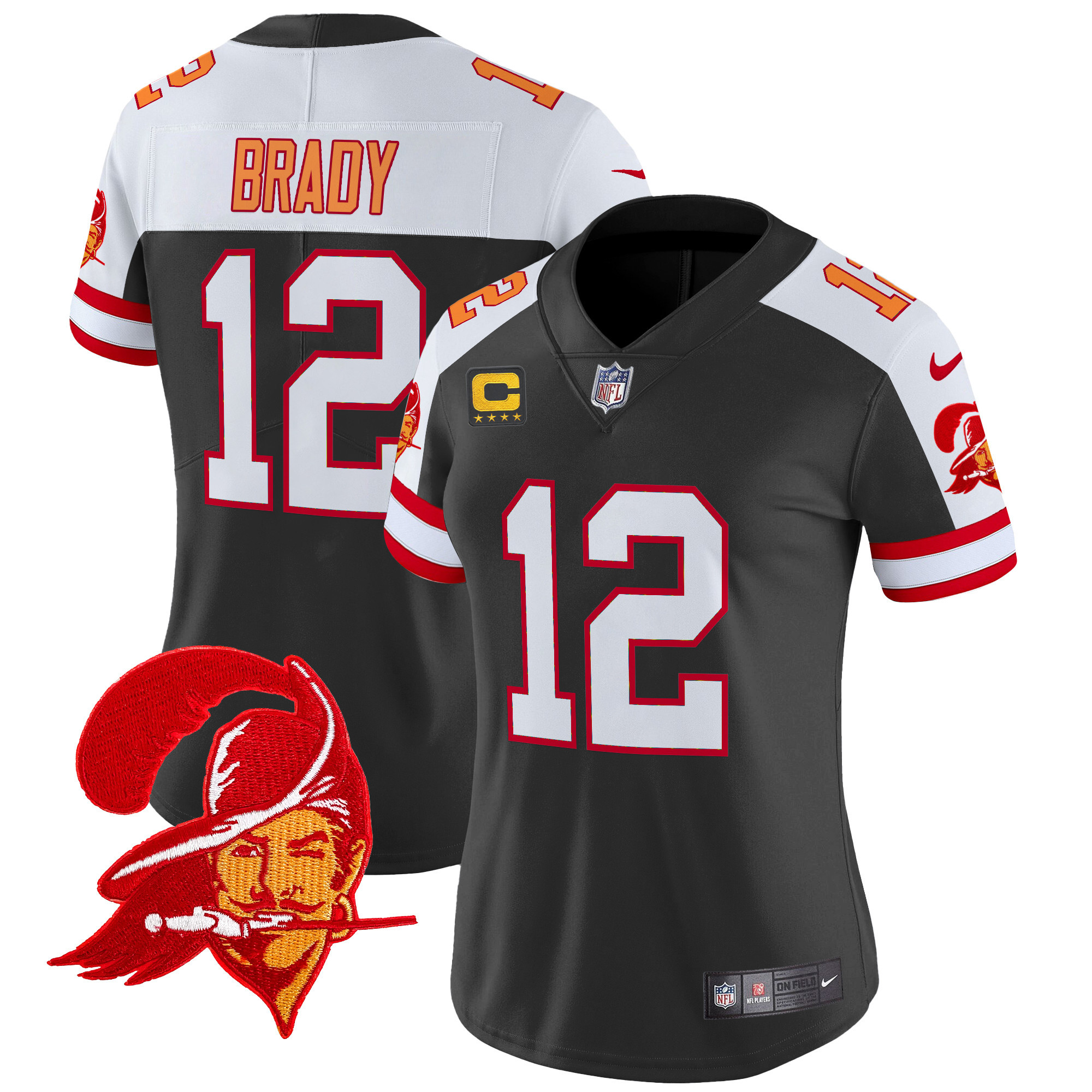 Women's Tampa Bay Buccaneers Throwback Vapor Limited Jersey V2 - All Stitched - Image 9