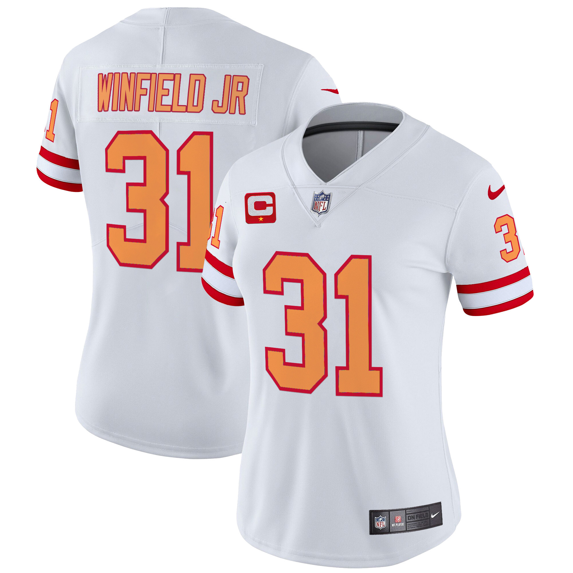 Women's Tampa Bay Buccaneers Throwback Vapor Limited Jersey V2 - All Stitched - Image 27