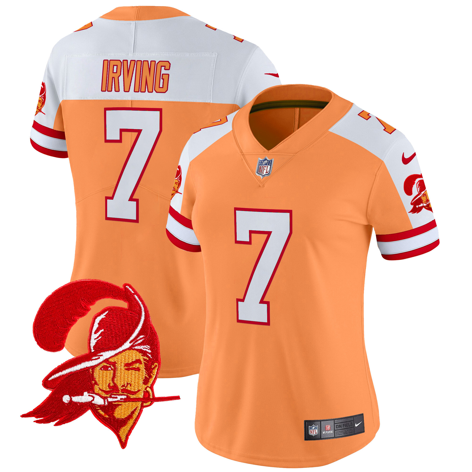 Women's Tampa Bay Buccaneers Throwback Vapor Limited Jersey V2 - All Stitched - Image 7