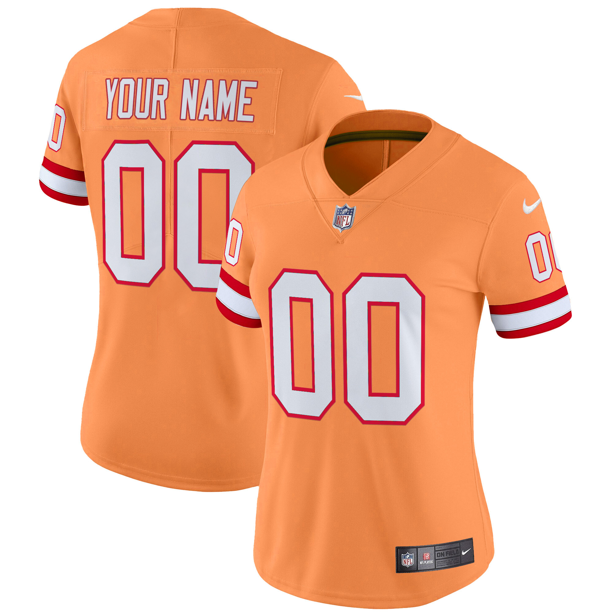 Tampa Bay Buccaneers Throwback Vapor Limited Custom Jersey V2 - All Stitched - Image 7