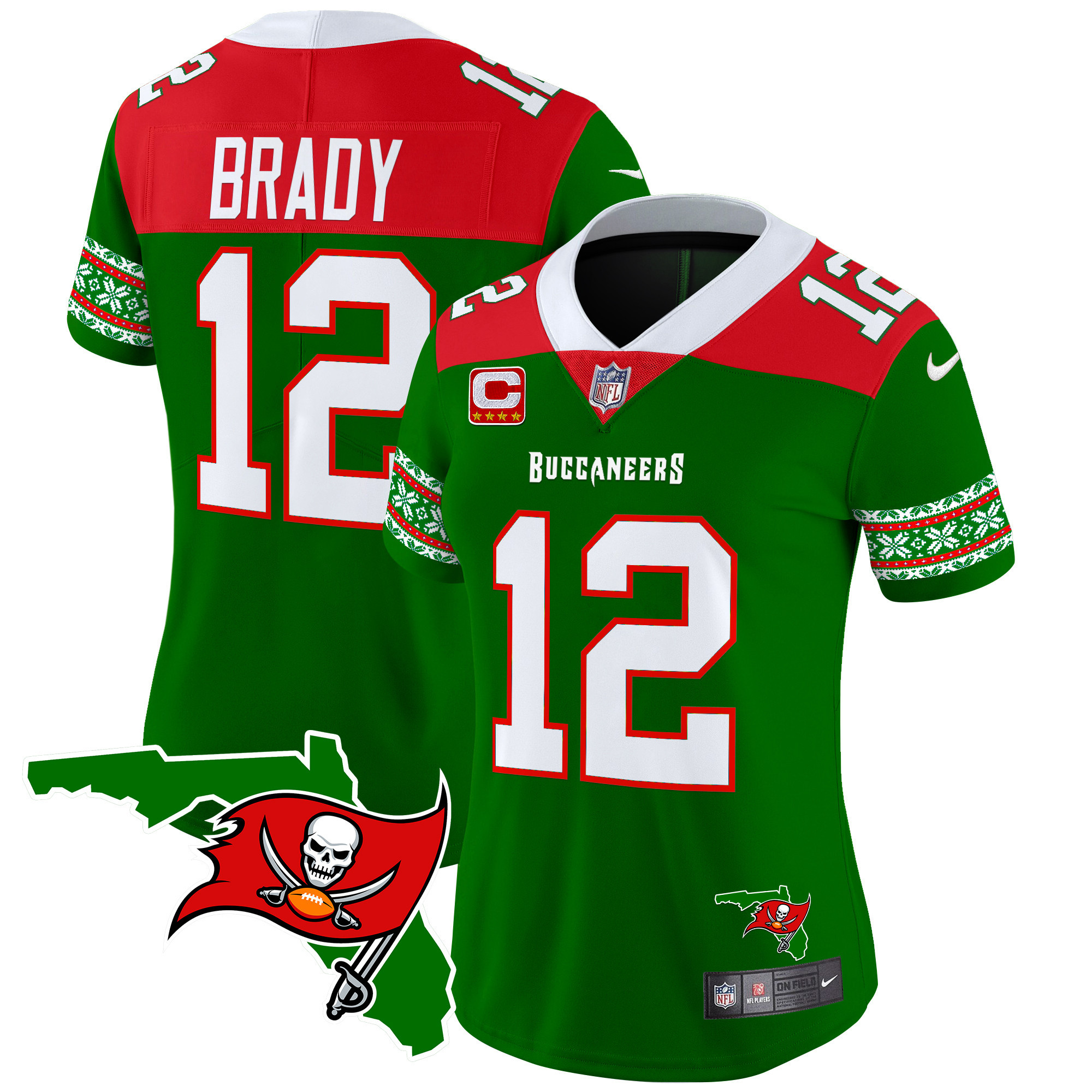 Women's Buccaneers 2024 Christmas Vapor Limited Jersey - All Stitched - Image 8
