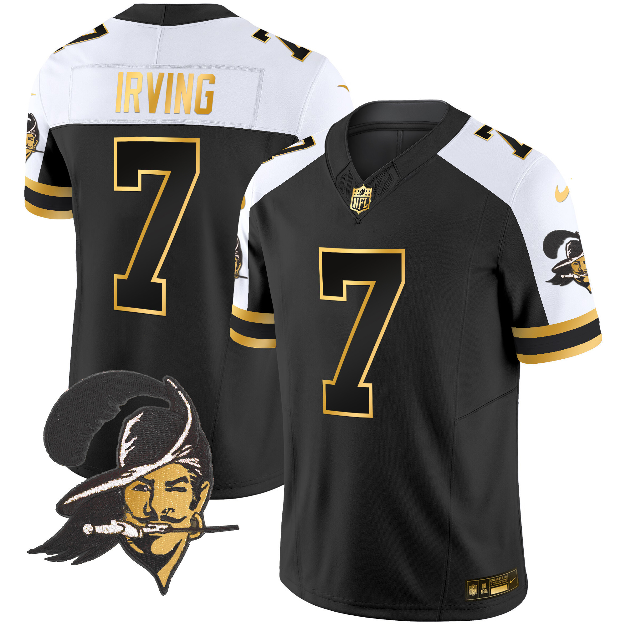 Men's Buccaneers Throwback Gold Vapor Limited Jersey - All Stitched - Image 28