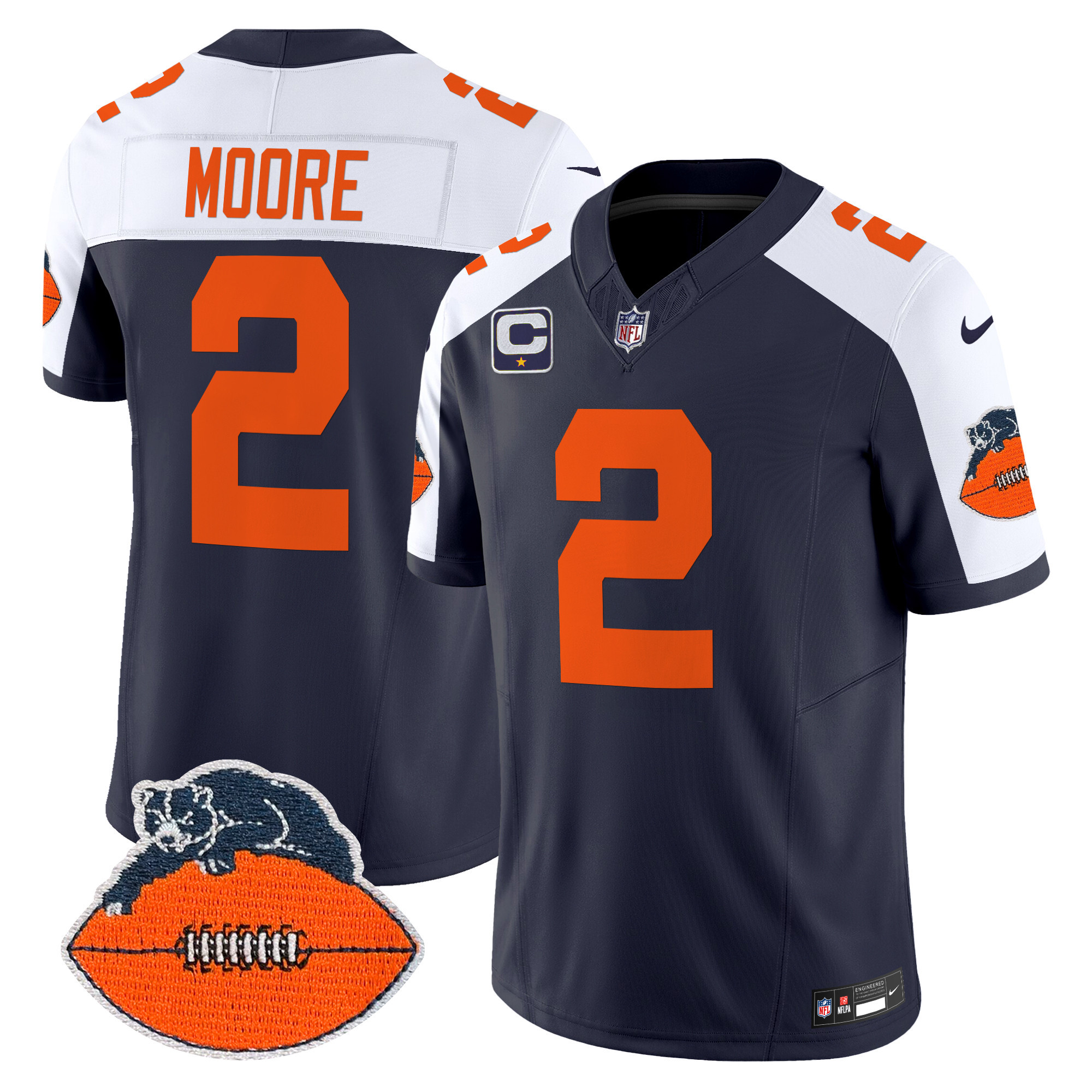 Men's Chicago Bears Throwback Vapor Limited Jersey - All Stitched - Image 5