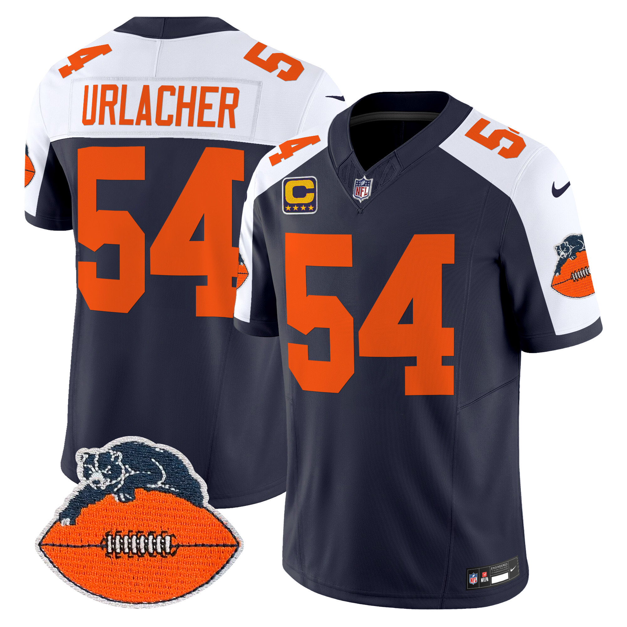 Men's Chicago Bears Throwback Vapor Limited Jersey - All Stitched - Image 4