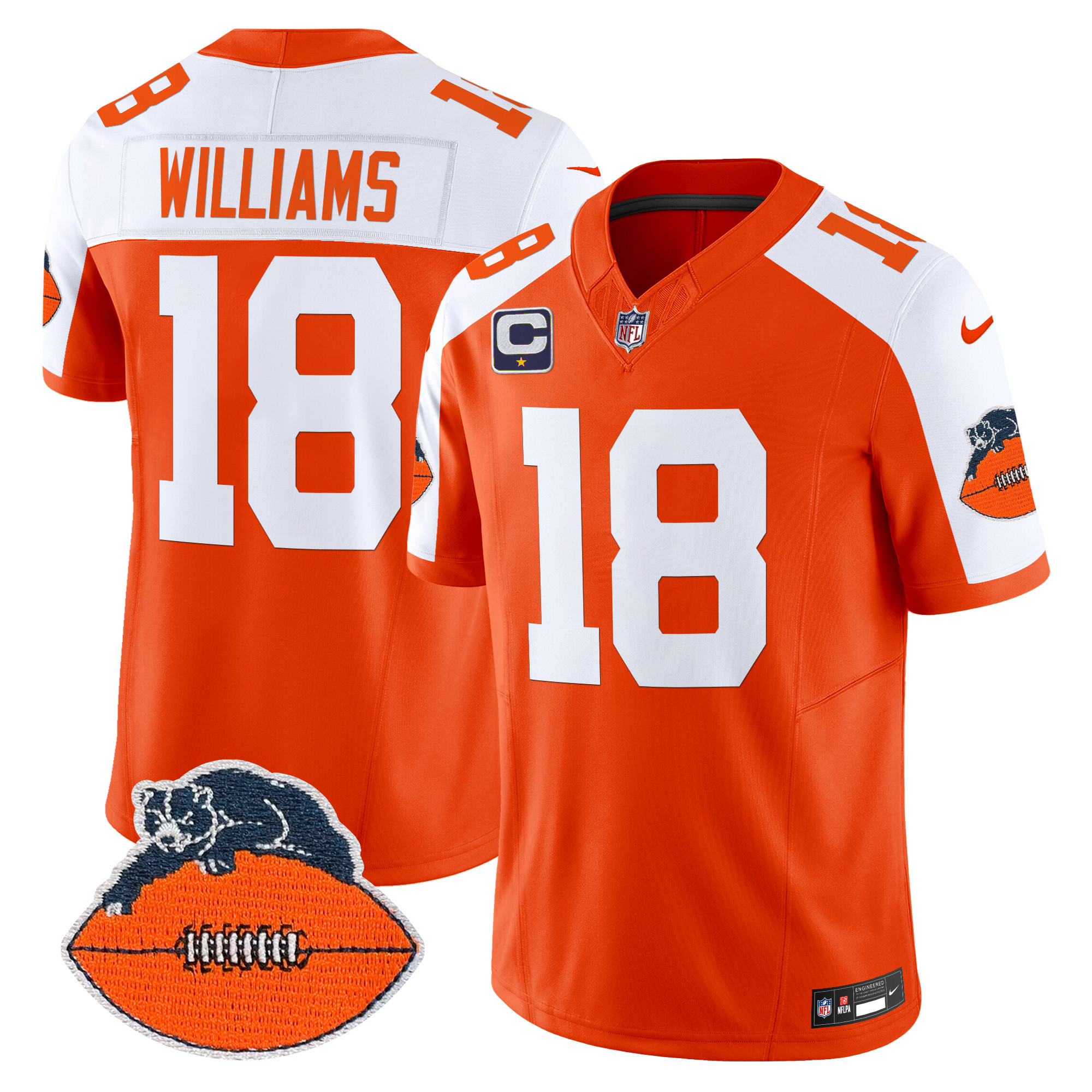 Men's Chicago Bears Throwback Vapor Limited Jersey - All Stitched - Image 8