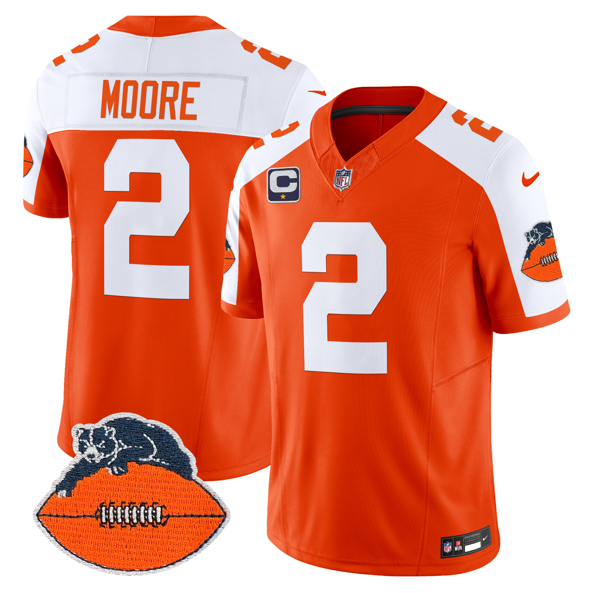 Men's Chicago Bears Throwback Vapor Limited Jersey - All Stitched - Image 12