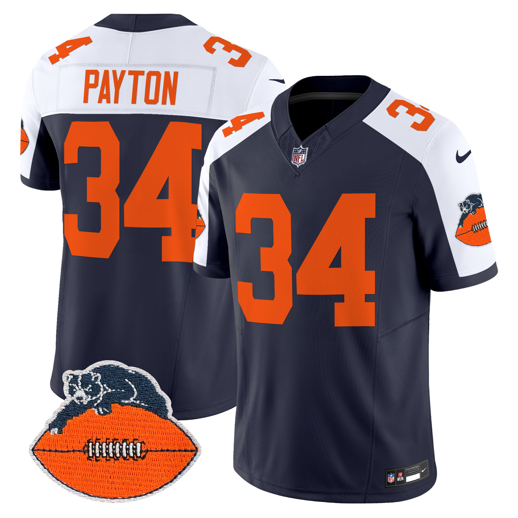 Men's Chicago Bears Throwback Vapor Limited Jersey - All Stitched - Image 6