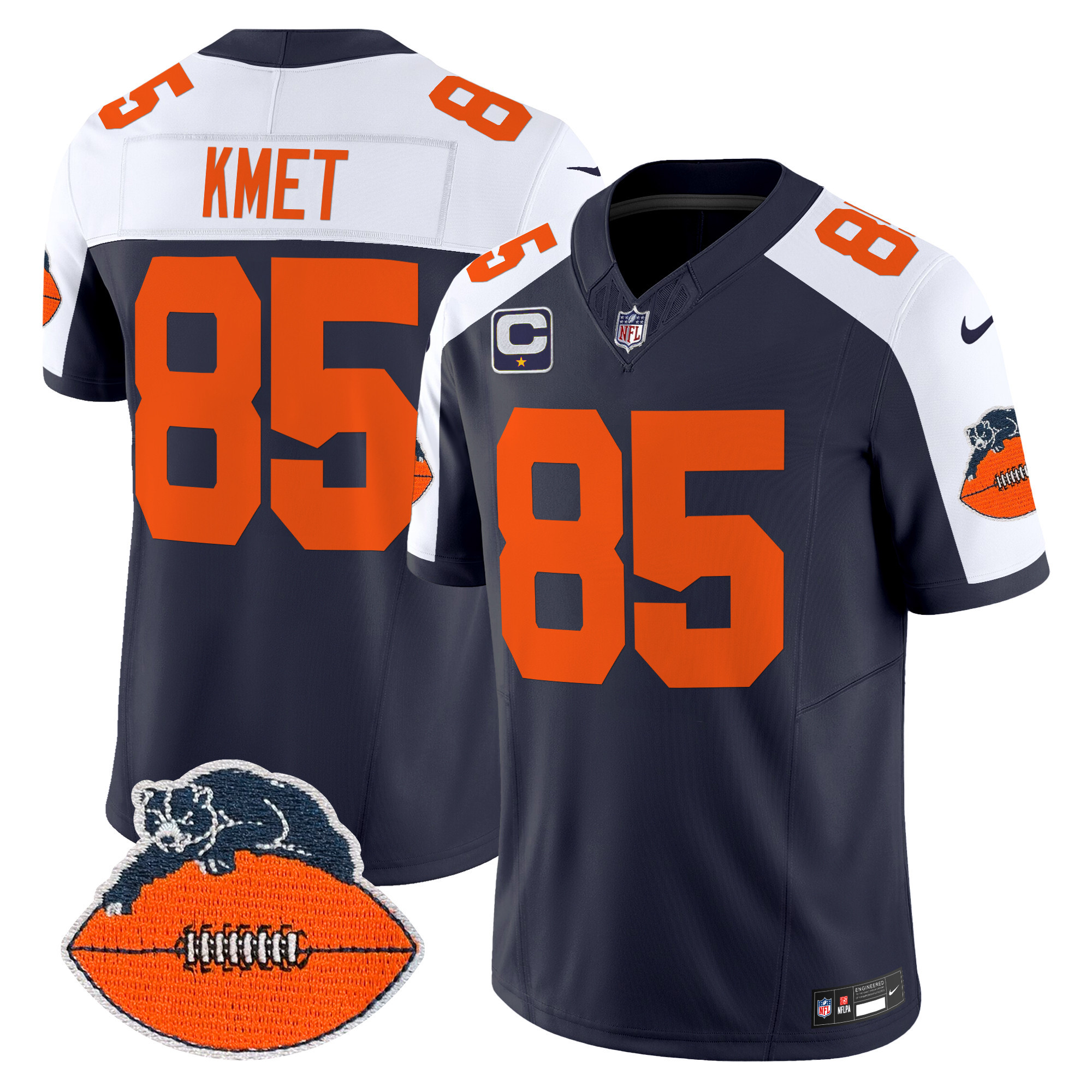 Men's Chicago Bears Throwback Vapor Limited Jersey - All Stitched - Image 7