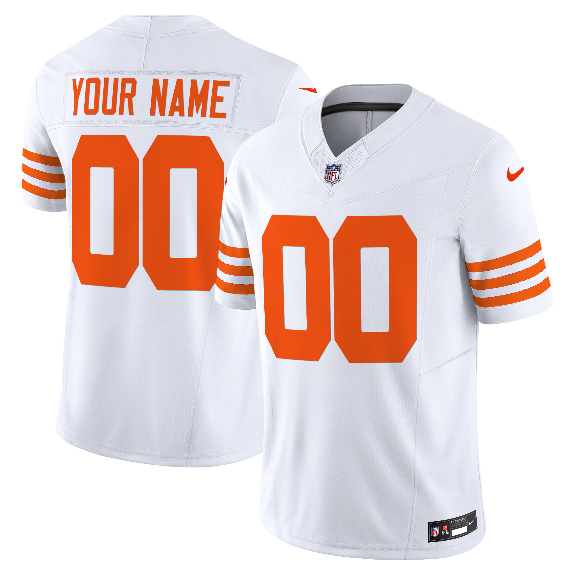 Chicago Bears Throwback Vapor Limited Custom Jersey - All Stitched - Image 4