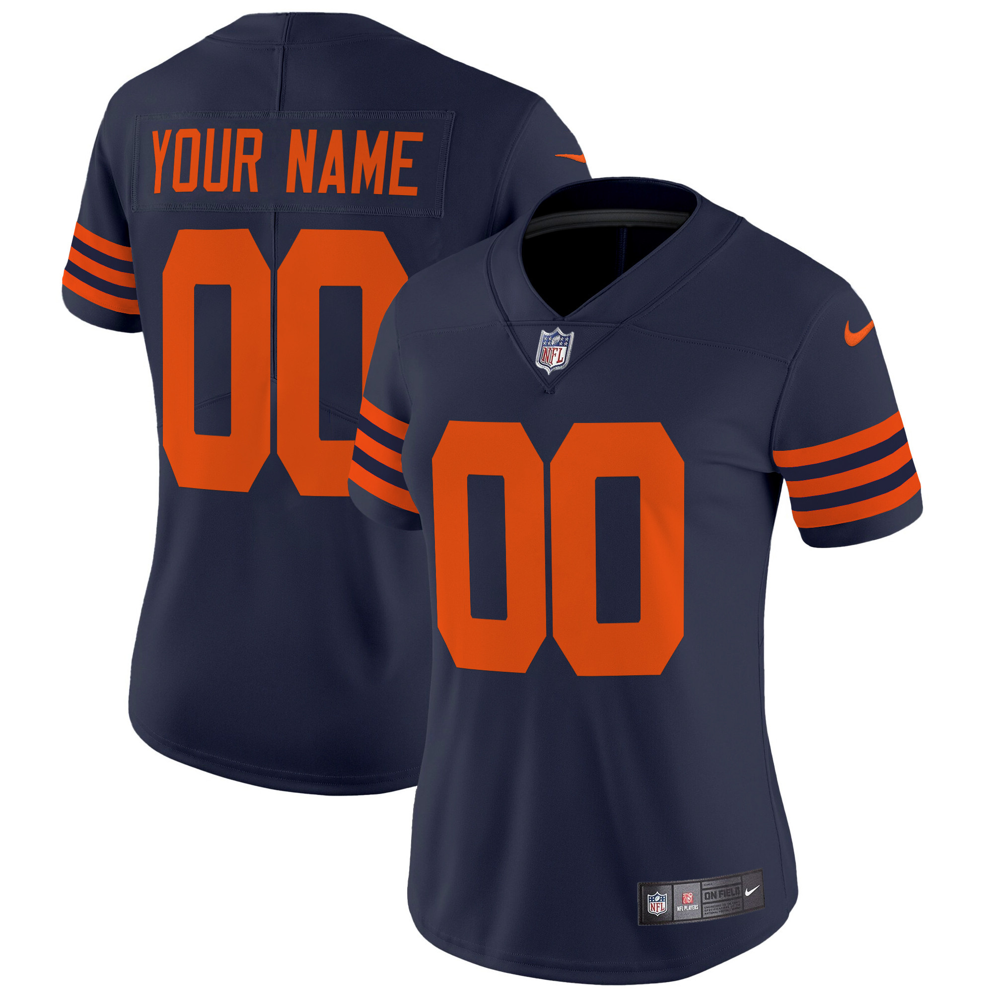 Chicago Bears Throwback Vapor Limited Custom Jersey - All Stitched - Image 8