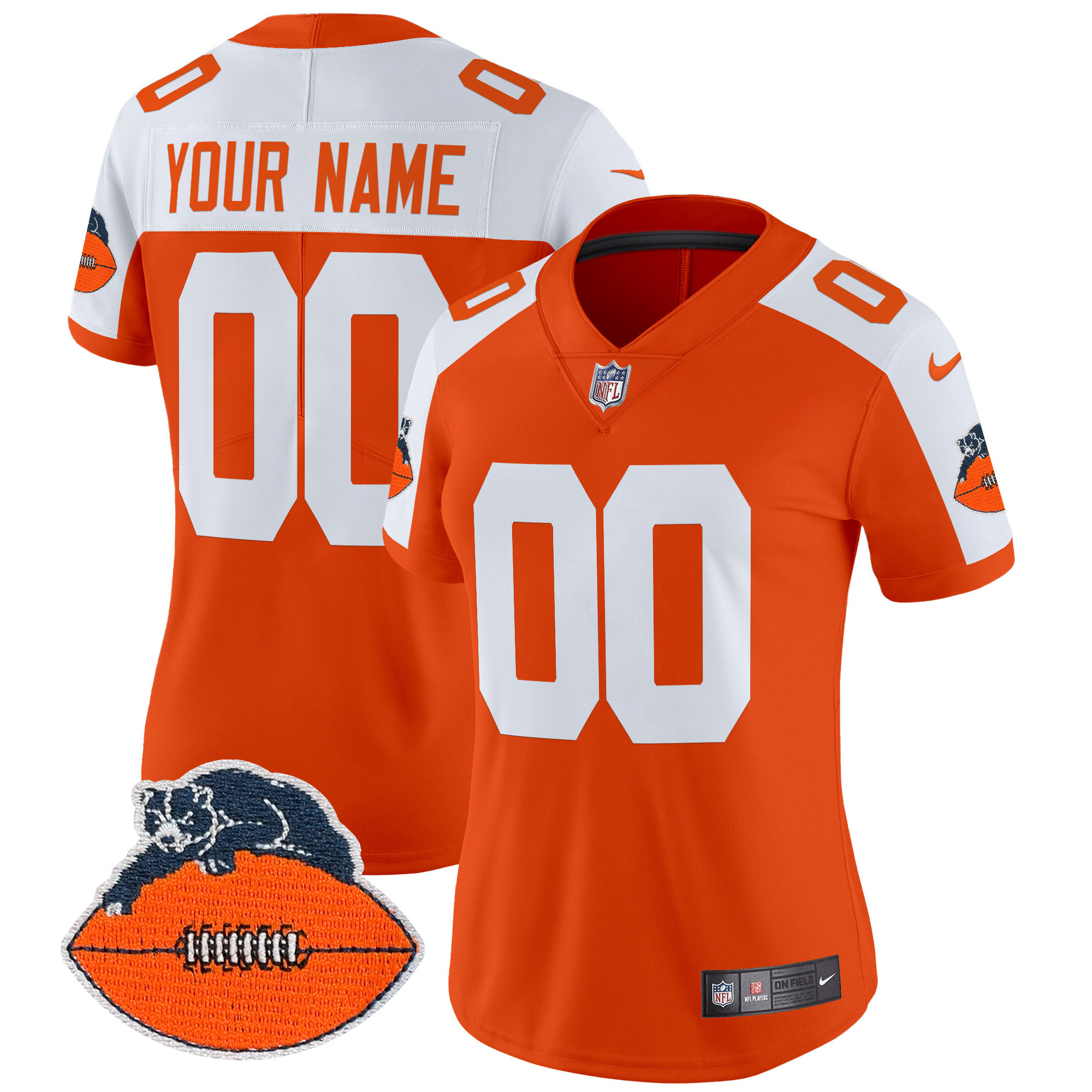 Chicago Bears Throwback Vapor Limited Custom Jersey - All Stitched - Image 7