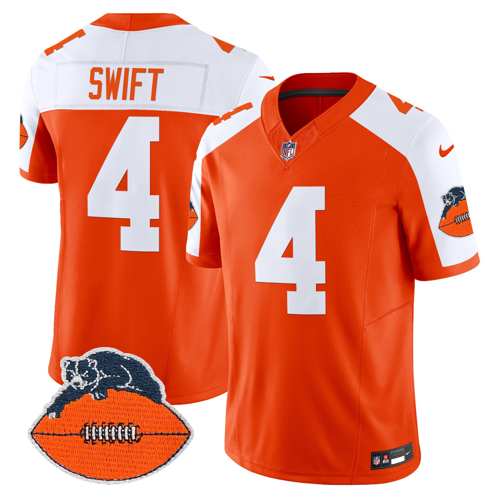 Men's Chicago Bears Throwback Vapor Limited Jersey - All Stitched - Image 10