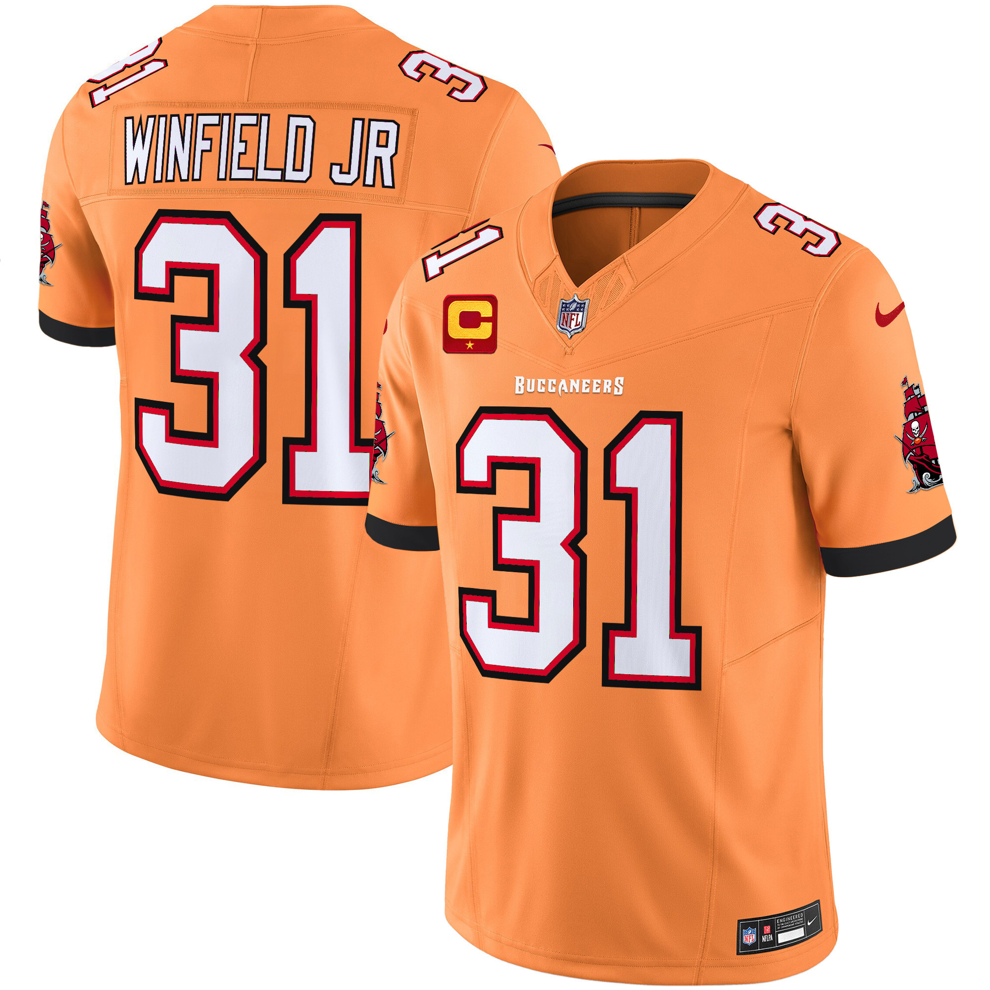 Men's Buccaneers Throwback Vapor Limited Jersey V3 - All Stitched - Image 6
