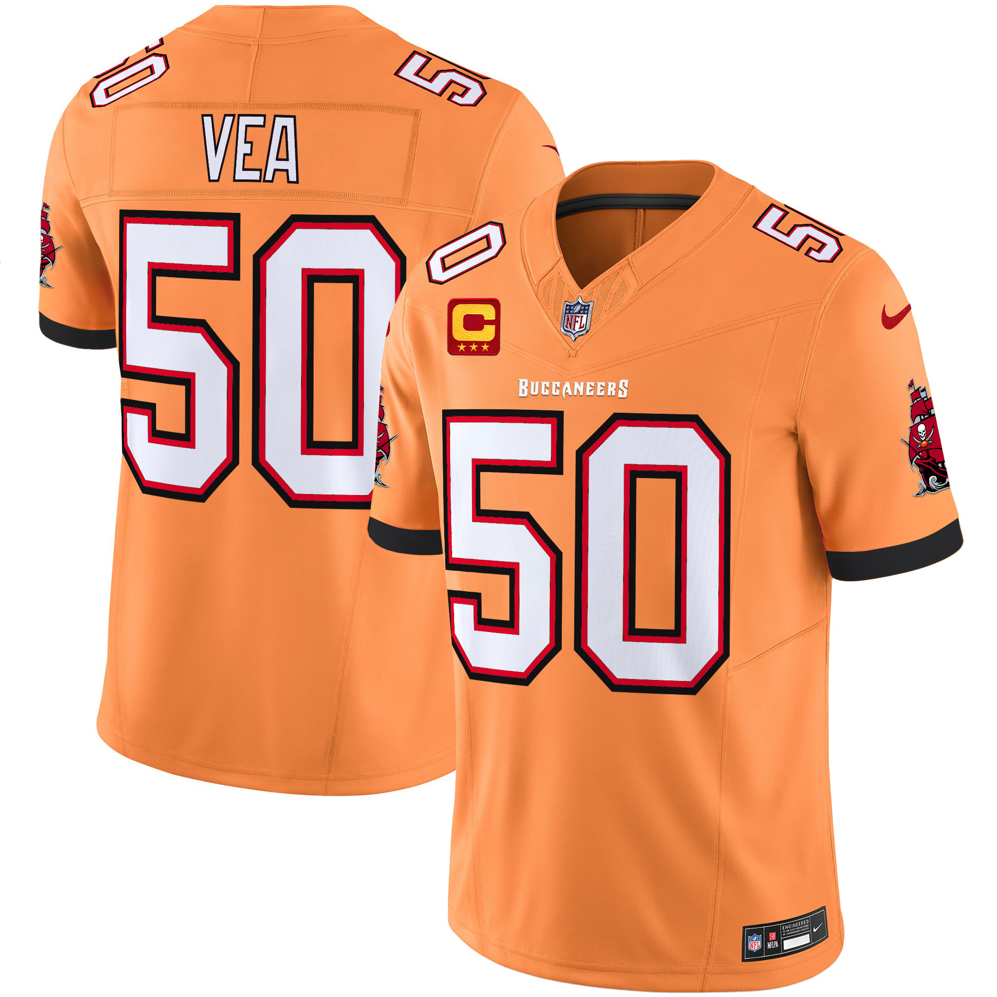 Men's Buccaneers Throwback Vapor Limited Jersey V3 - All Stitched - Image 5