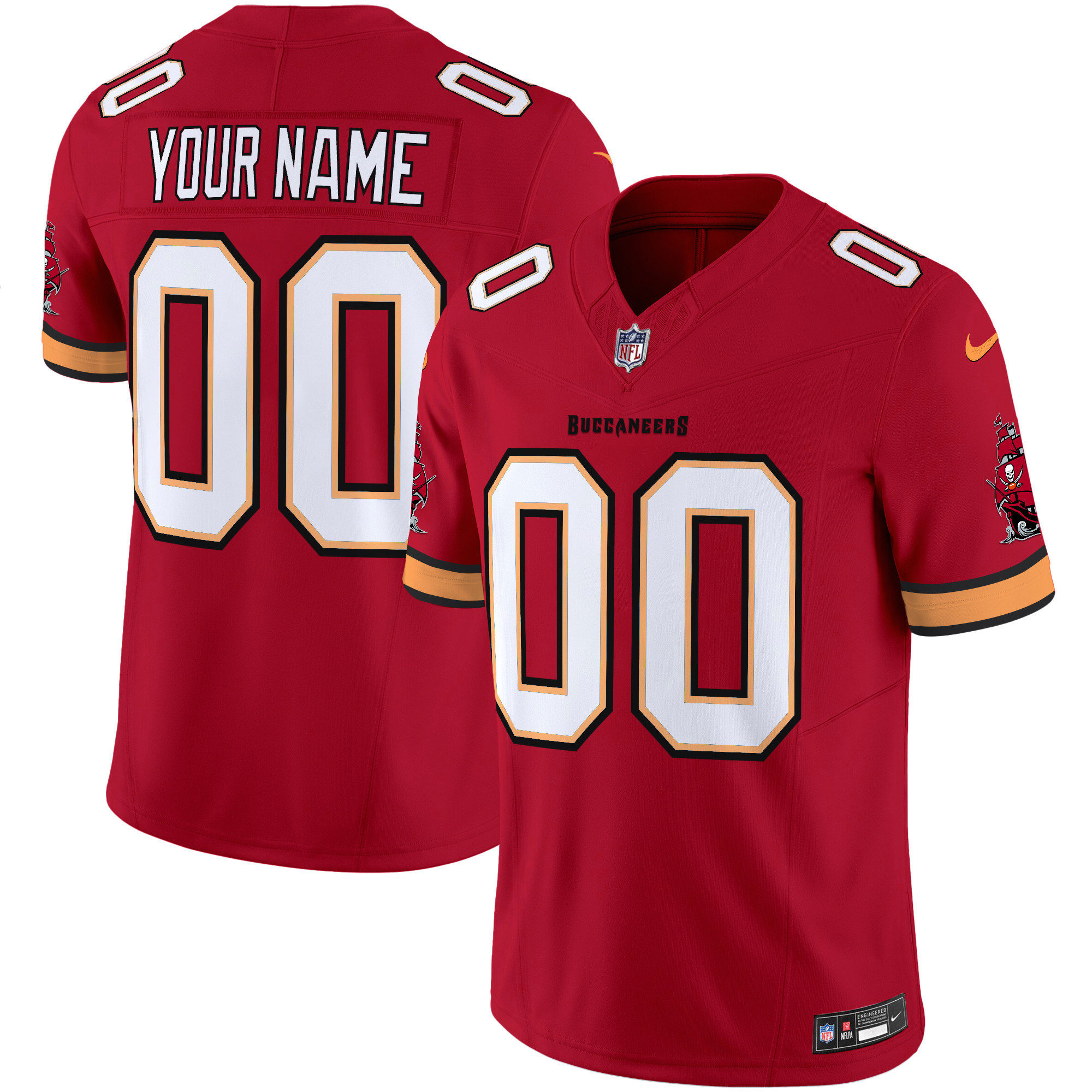 Buccaneers Throwback Vapor Limited Custom Jersey V3 - All Stitched - Image 2