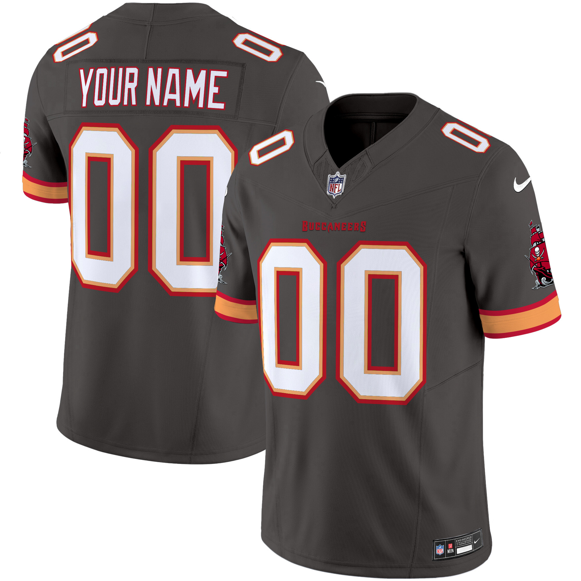 Buccaneers Throwback Vapor Limited Custom Jersey V3 - All Stitched - Image 4