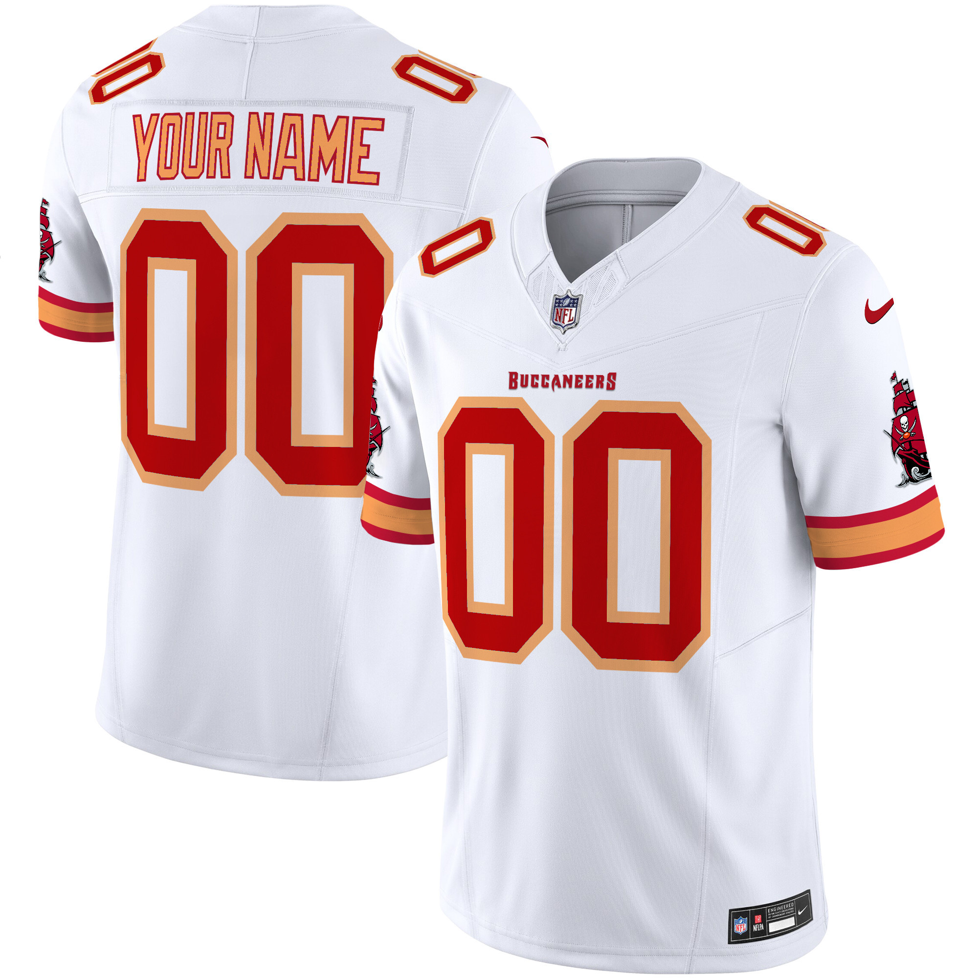 Buccaneers Throwback Vapor Limited Custom Jersey V3 - All Stitched - Image 3