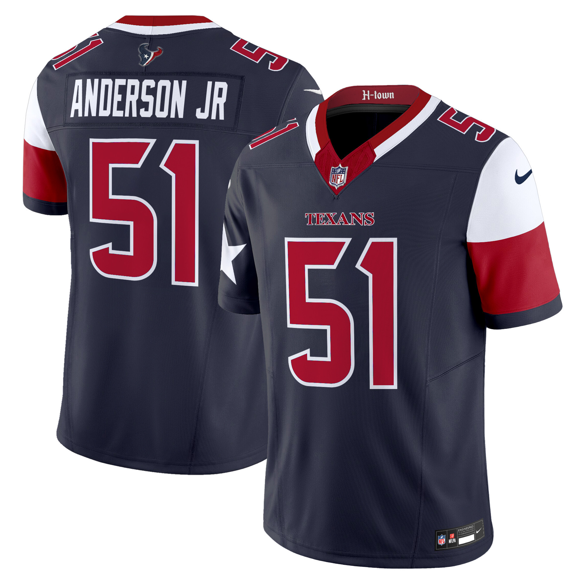 Men's Houston Texans 2024 Vapor Limited Jersey V5 - All Stitched - Image 17