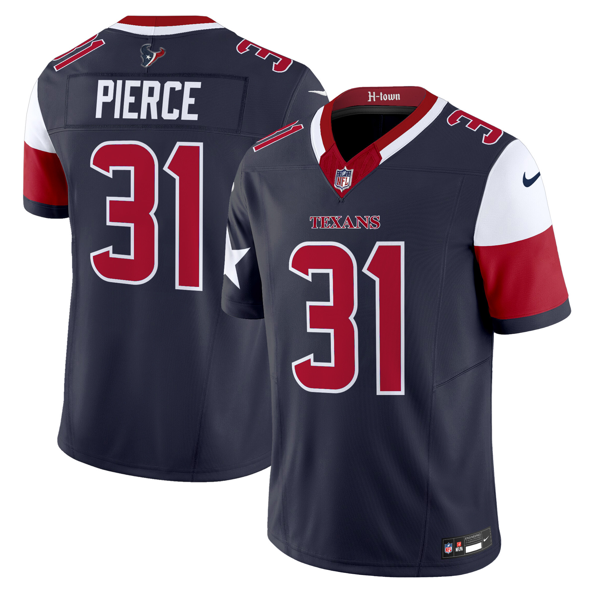 Men's Houston Texans 2024 Vapor Limited Jersey V5 - All Stitched - Image 16