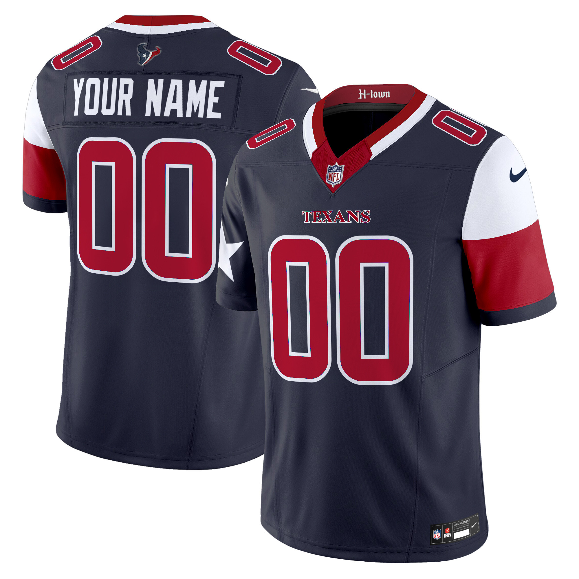 Houston Texans 2024 Vapor Limited Custom Jersey V5 - All Stitched - Image 2