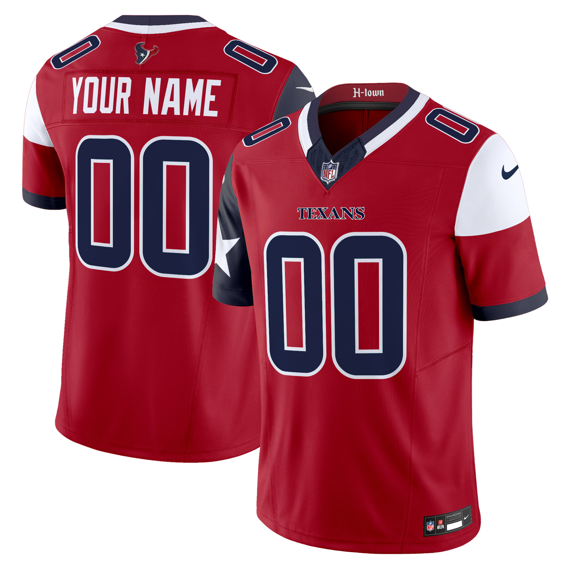 Houston Texans 2024 Vapor Limited Custom Jersey V5 - All Stitched - Image 3
