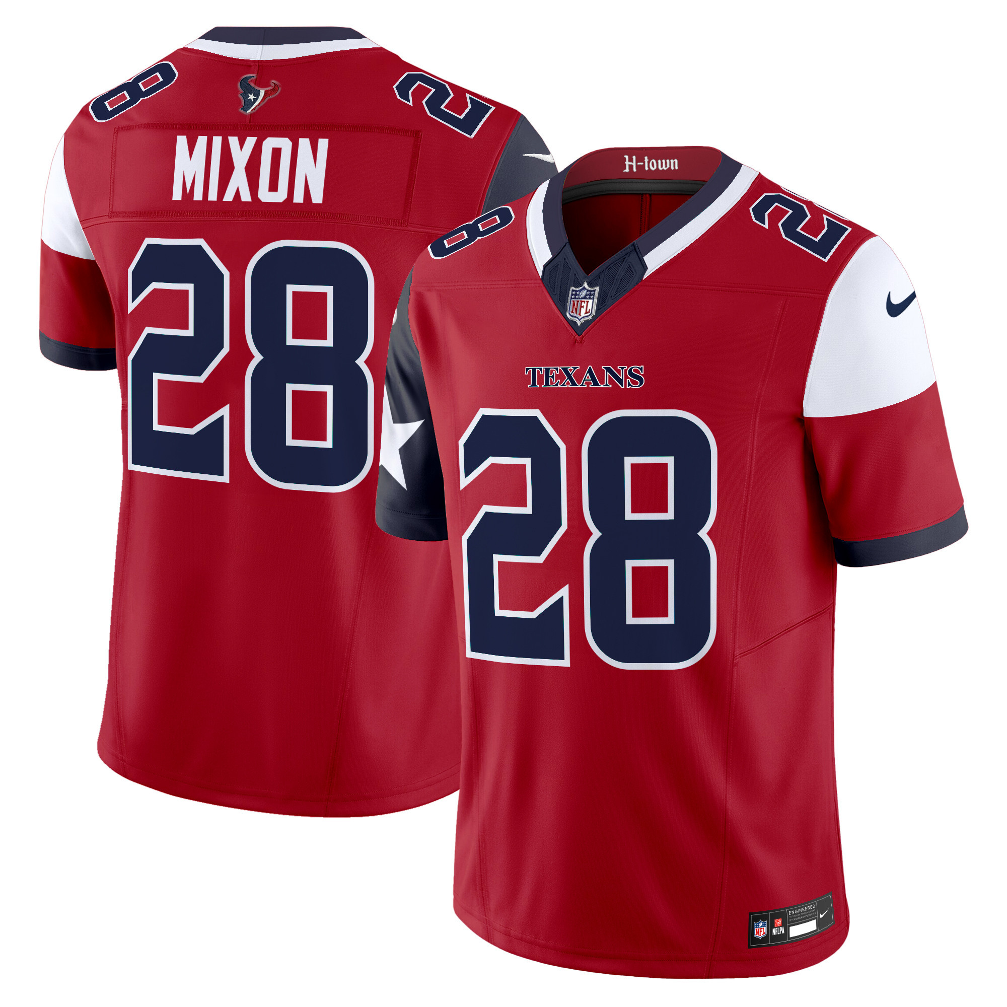Men's Houston Texans 2024 Vapor Limited Jersey V5 - All Stitched - Image 22