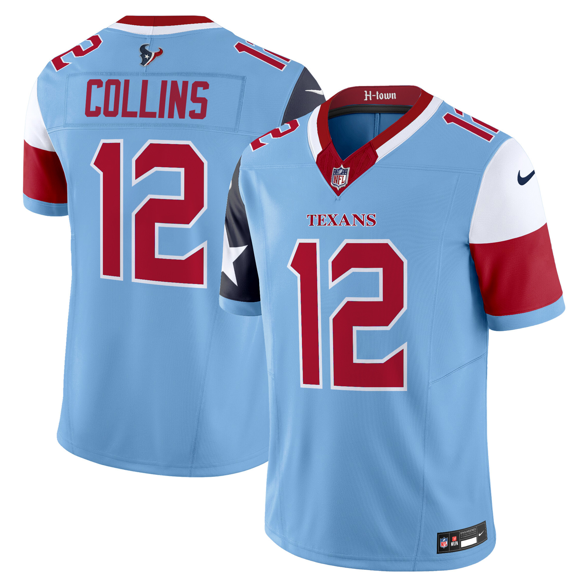 Men's Houston Texans 2024 Vapor Limited Jersey V5 - All Stitched - Image 2
