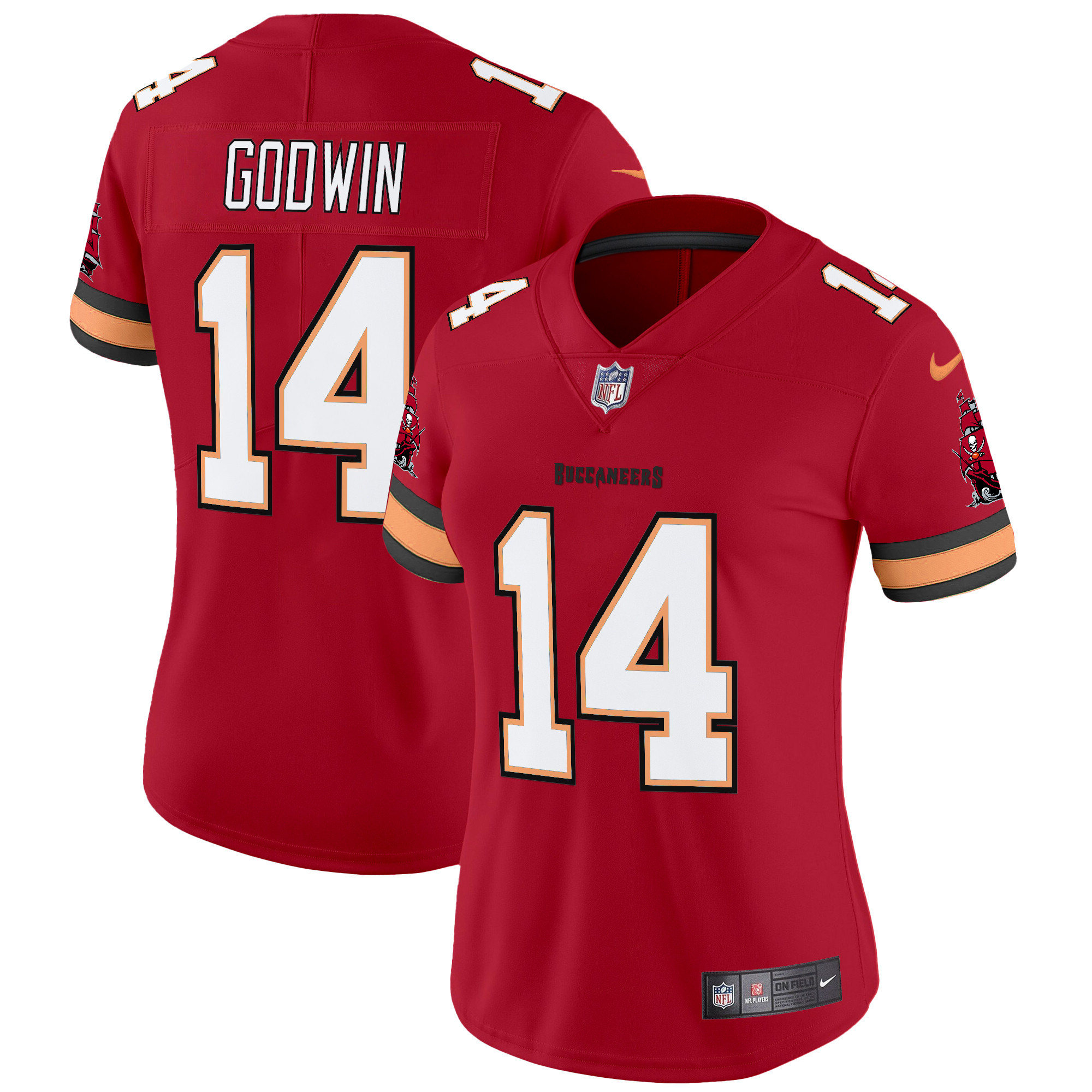 Women's Buccaneers Throwback Vapor Limited Jersey V3 - All Stitched - Image 11