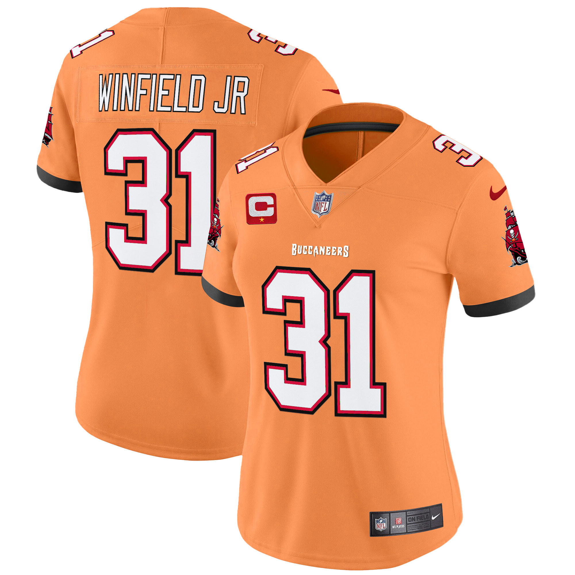 Women's Buccaneers Throwback Vapor Limited Jersey V3 - All Stitched - Image 6