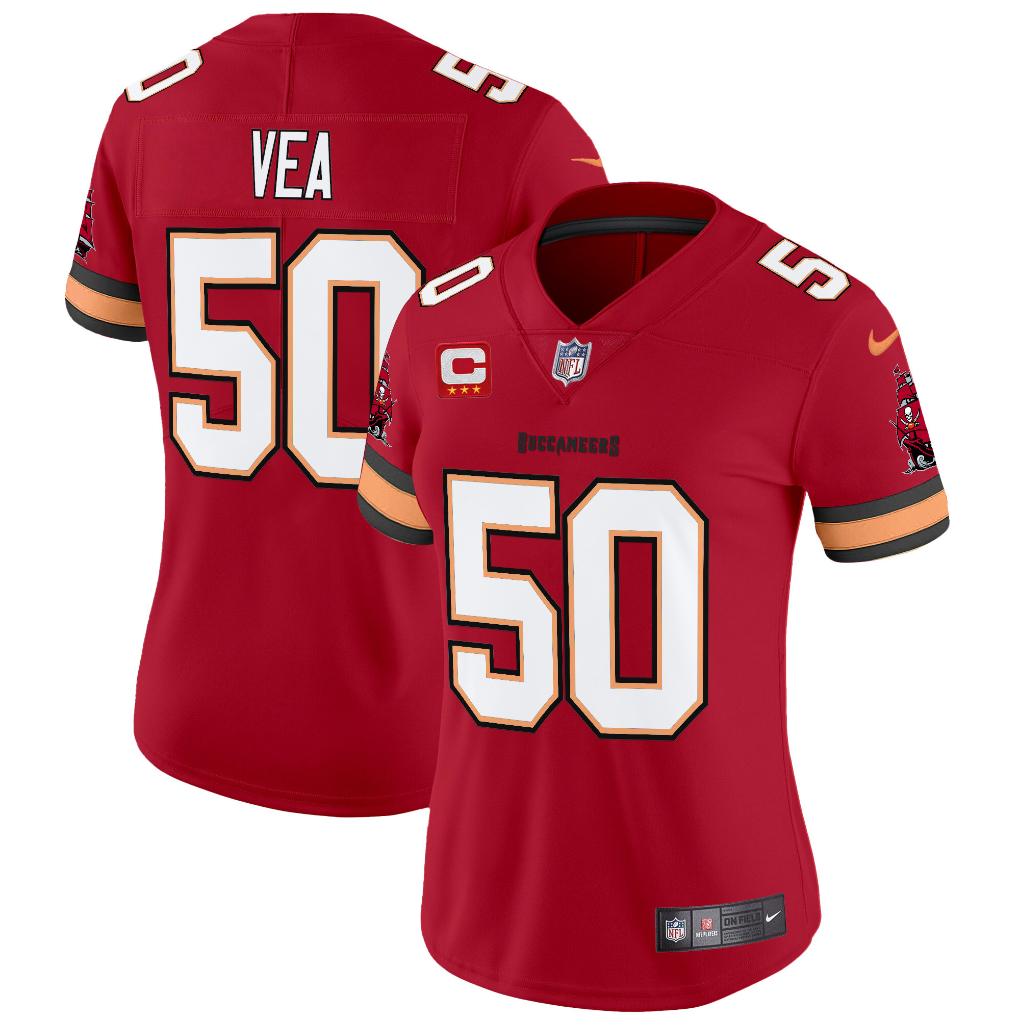 Women's Buccaneers Throwback Vapor Limited Jersey V3 - All Stitched - Image 12