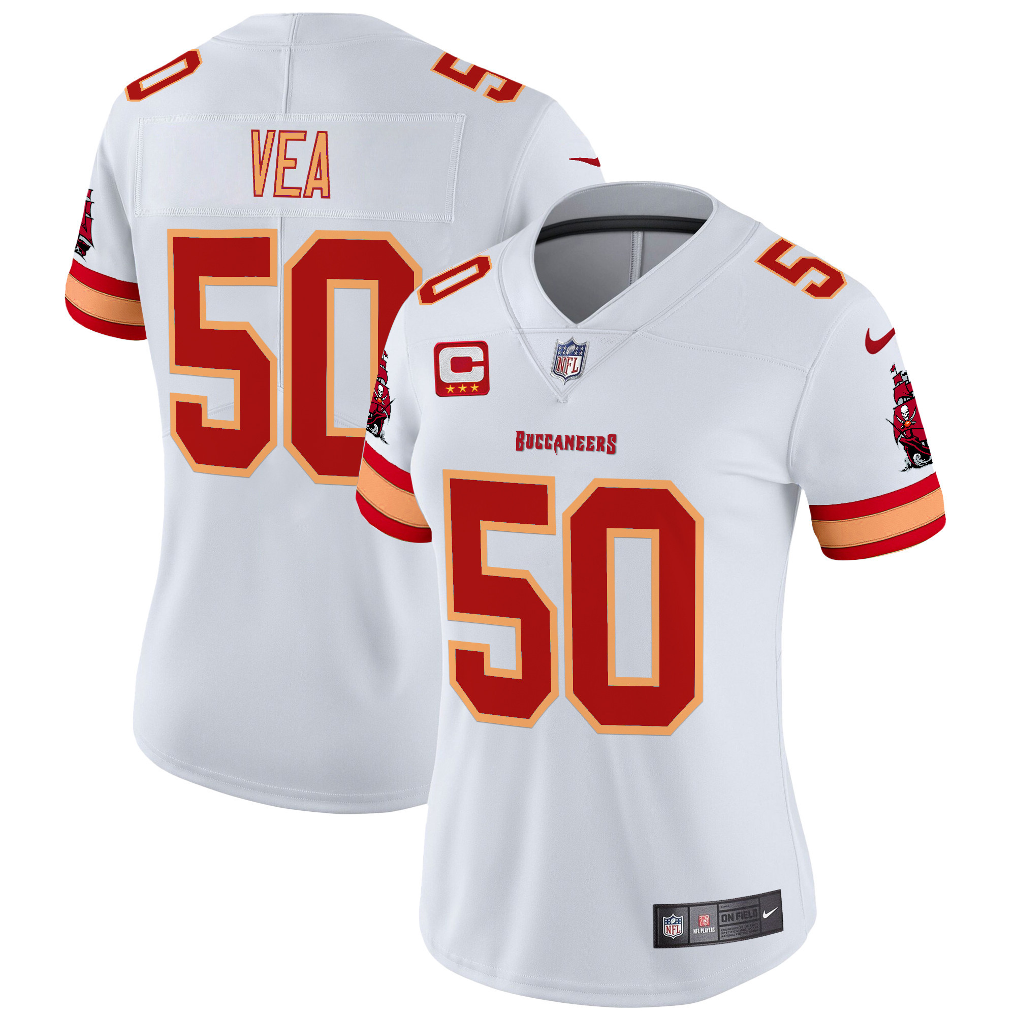 Women's Buccaneers Throwback Vapor Limited Jersey V3 - All Stitched - Image 19