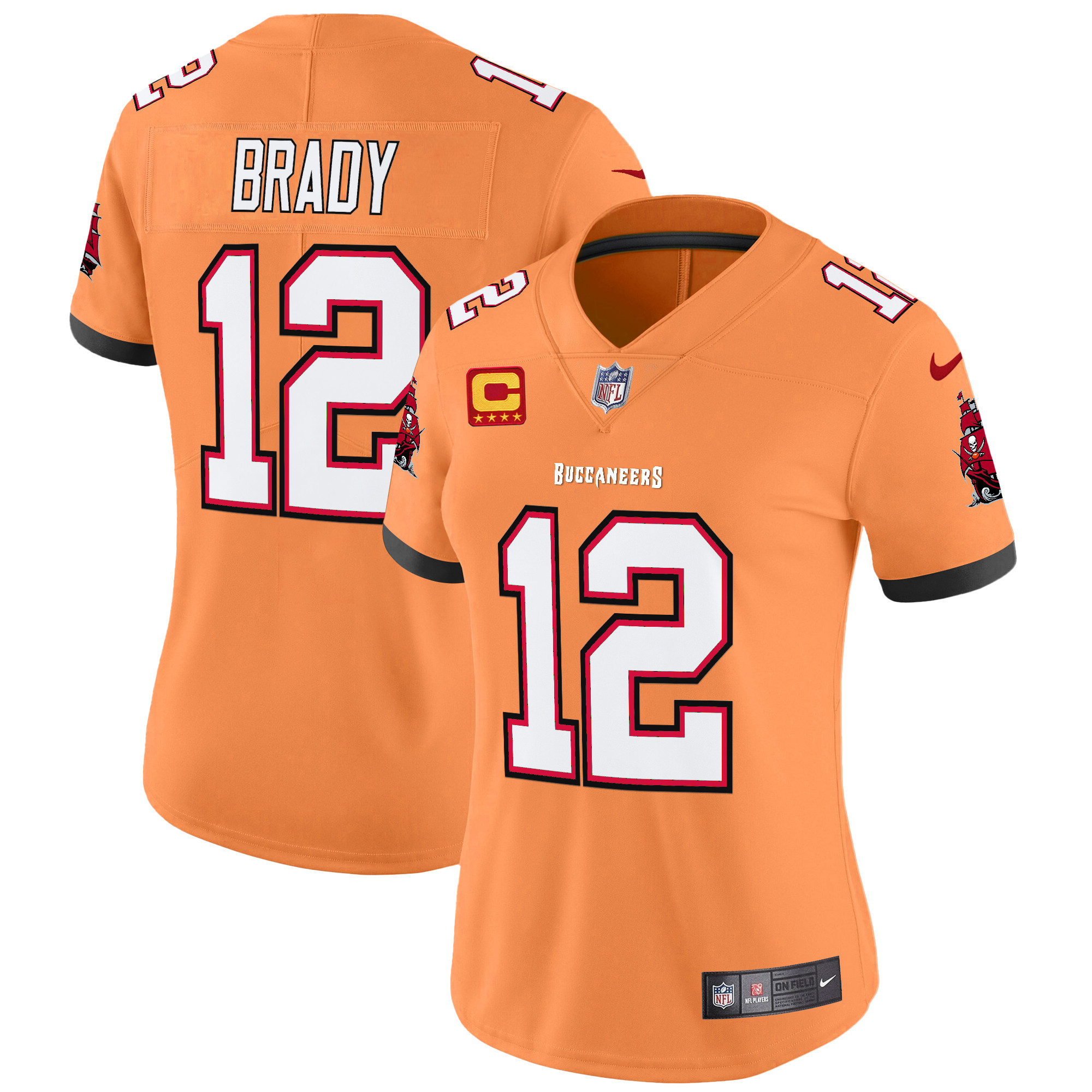 Women's Buccaneers Throwback Vapor Limited Jersey V3 - All Stitched - Image 2