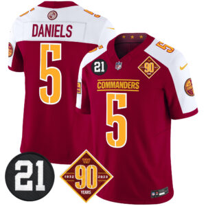 Men's Washington Commanders 90th & Sean Taylor Patch Vapor Limited Jersey - All Stitched