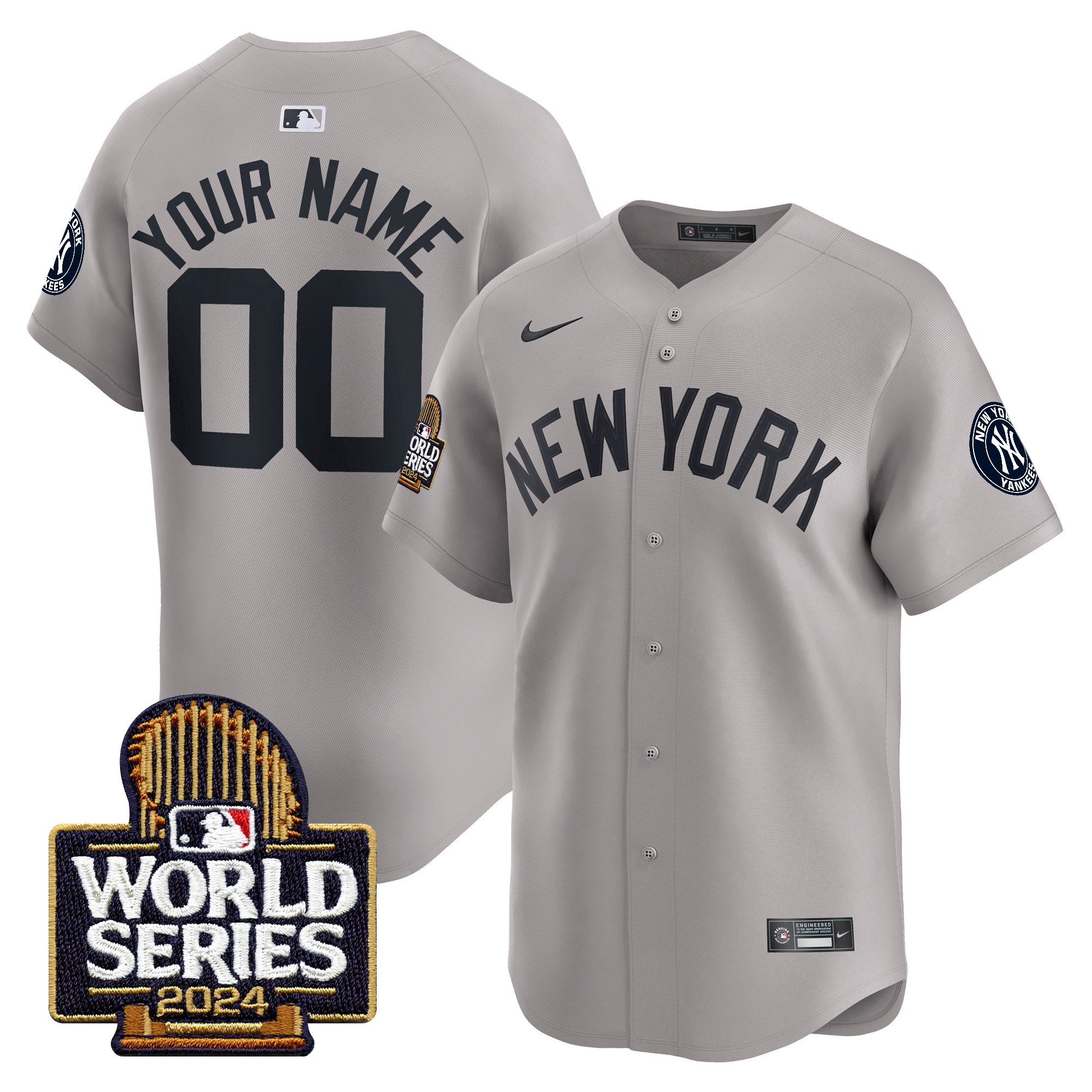 Yankees 2024 World Series Vapor Premier Limited Custom Jersey - All Stitched - Image 4