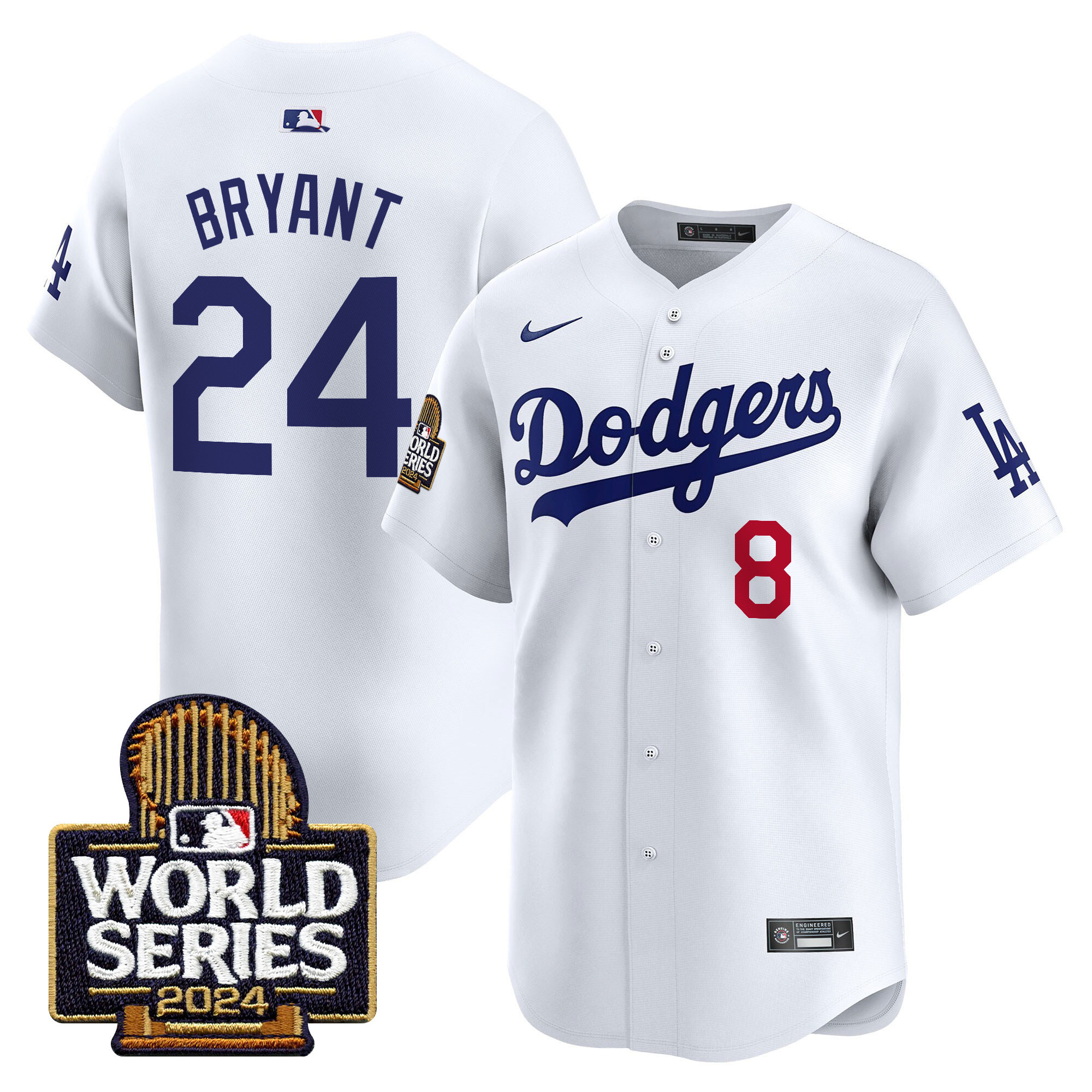 Men's Dodgers 2024 World Series Vapor Premier Limited Jersey - All Stitched - Image 5