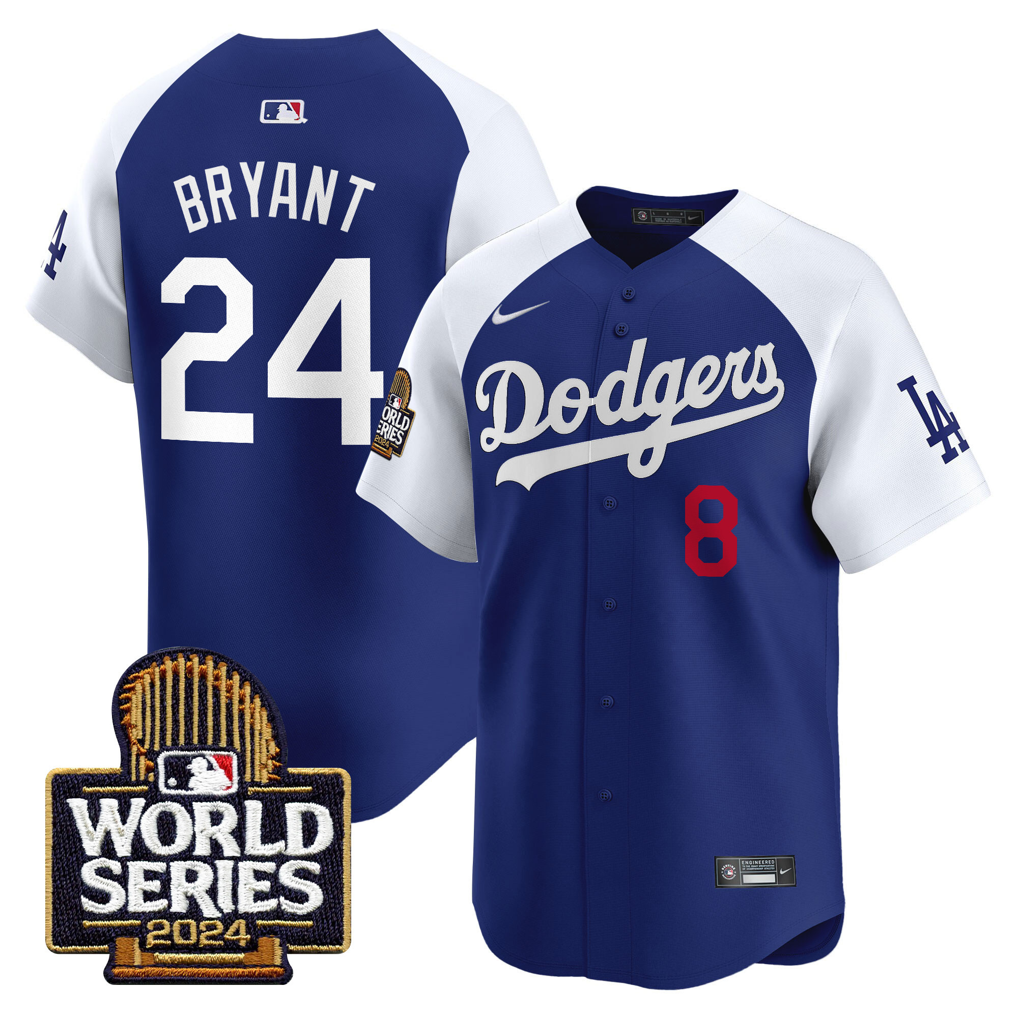 Men's Dodgers 2024 World Series Vapor Premier Limited Jersey - All Stitched - Image 35
