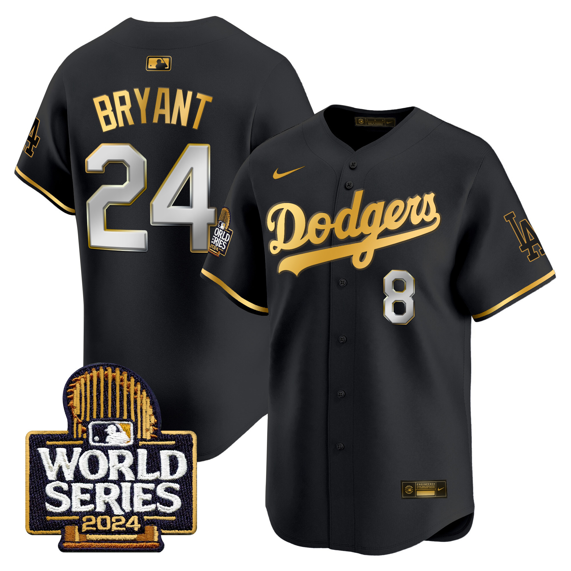 Men's Dodgers 2024 World Series Vapor Premier Limited Jersey - All Stitched - Image 45