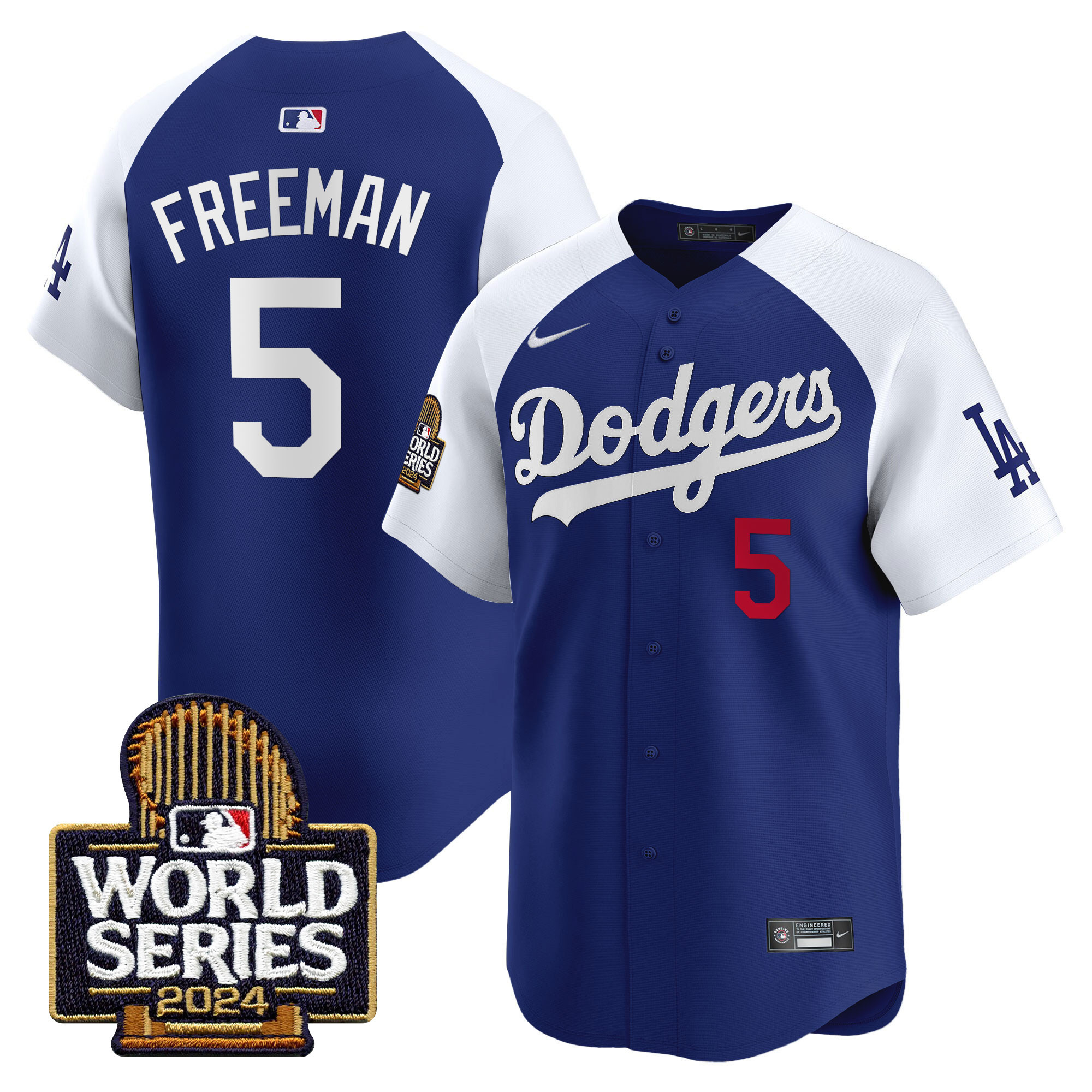 Men's Dodgers 2024 World Series Vapor Premier Limited Jersey - All Stitched - Image 33