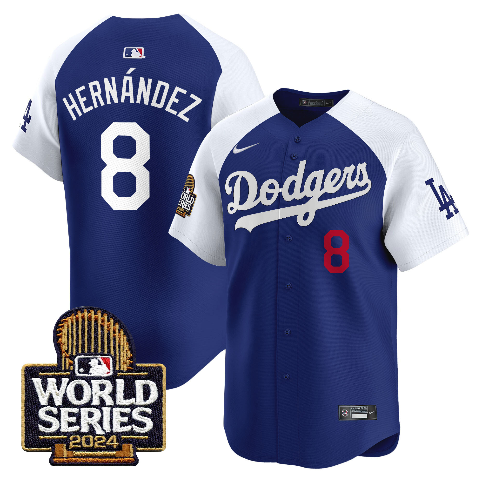 Men's Dodgers 2024 World Series Vapor Premier Limited Jersey - All Stitched - Image 37