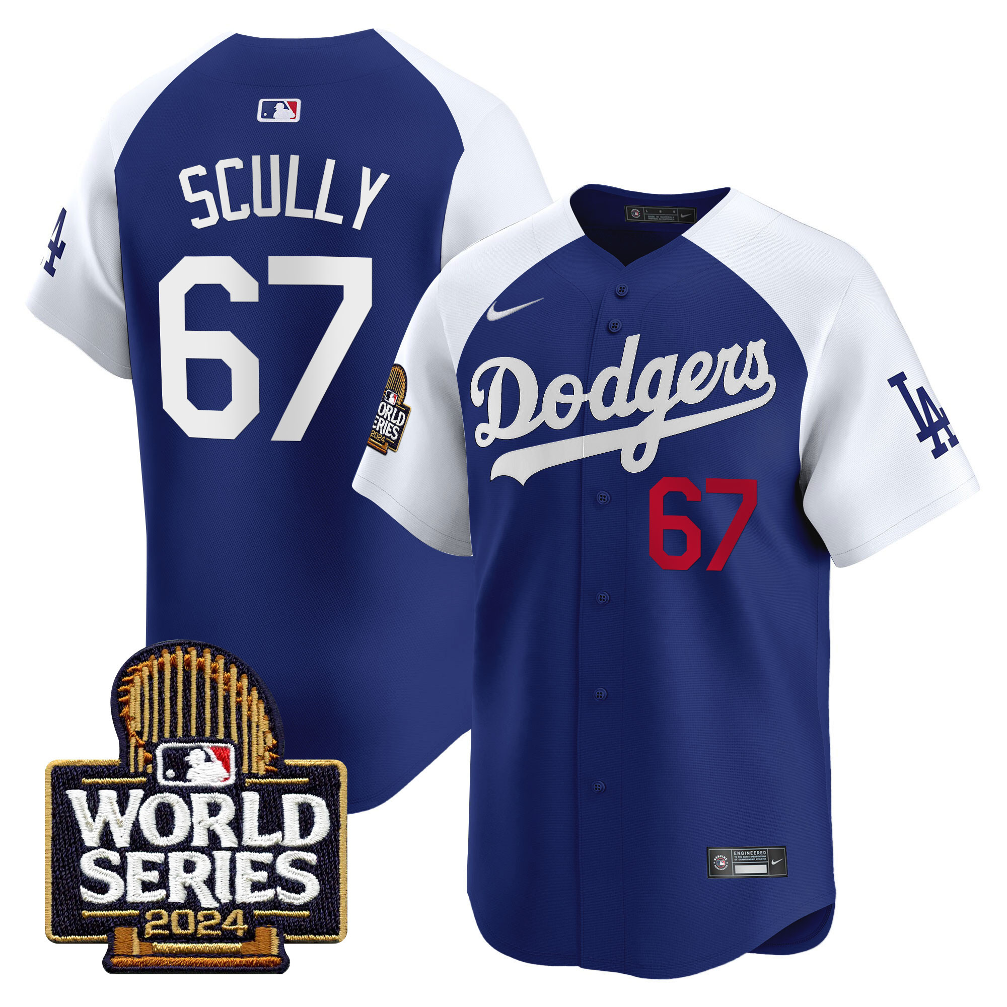 Men's Dodgers 2024 World Series Vapor Premier Limited Jersey - All Stitched - Image 36