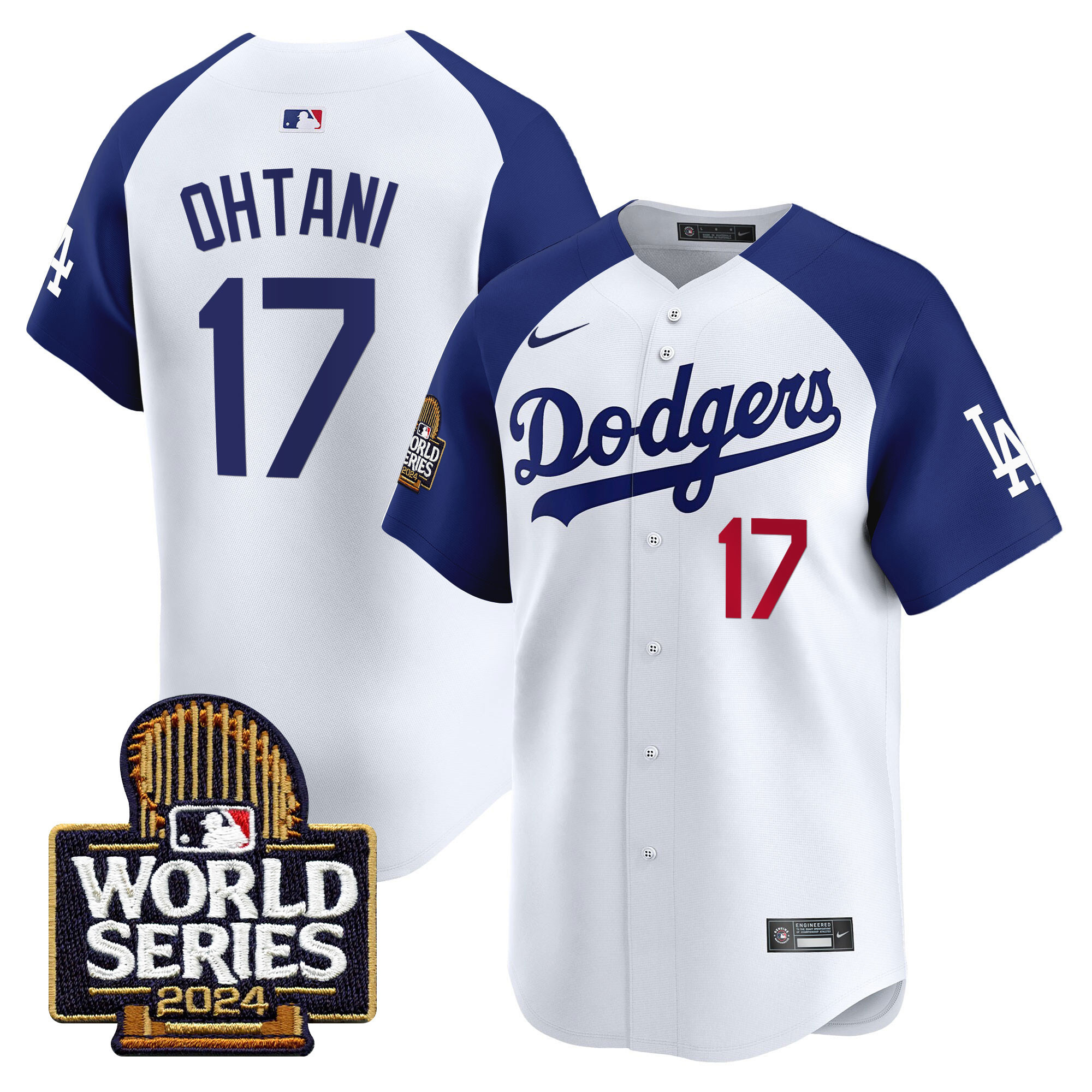Men's Dodgers 2024 World Series Vapor Premier Limited Jersey - All Stitched - Image 22