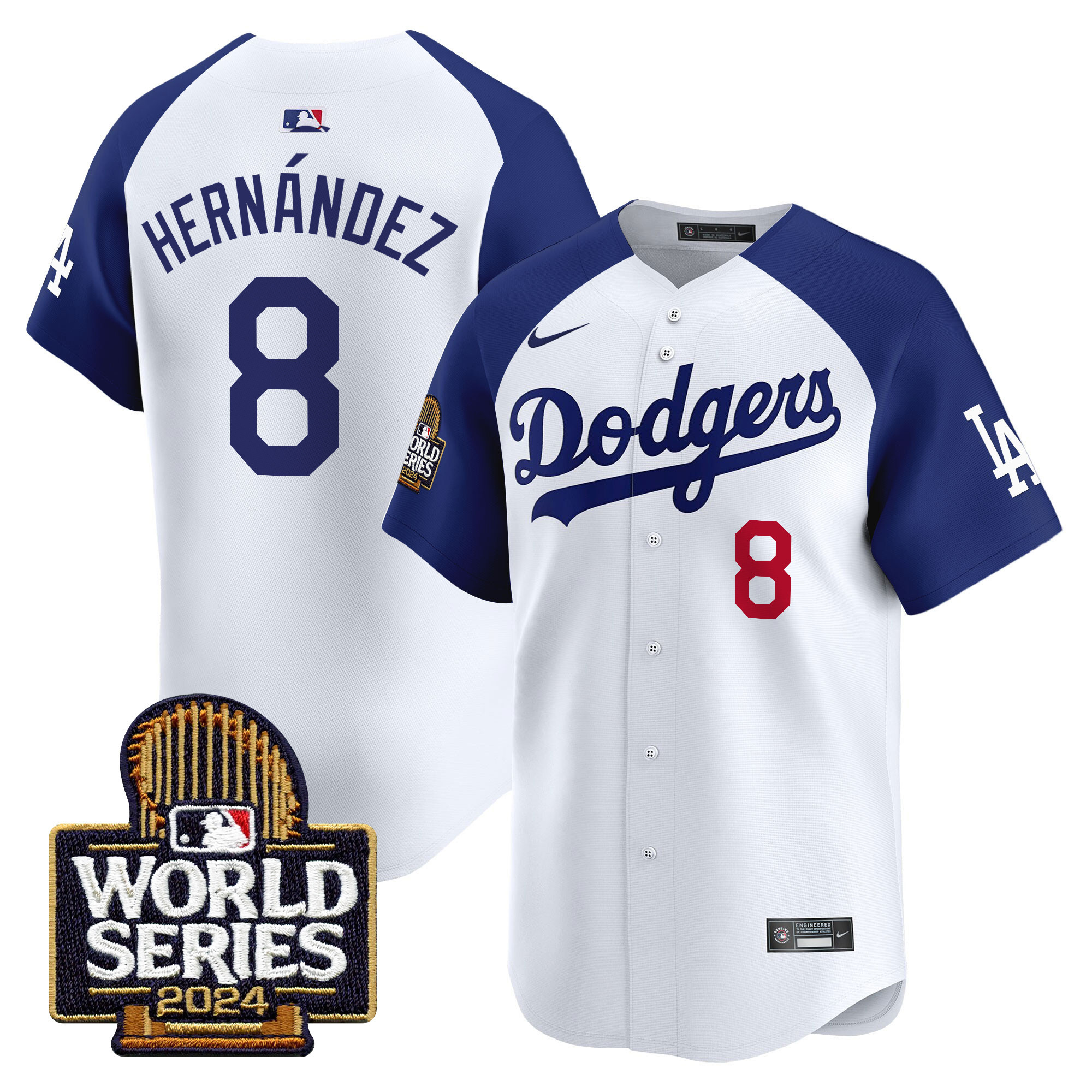 Men's Dodgers 2024 World Series Vapor Premier Limited Jersey - All Stitched - Image 27